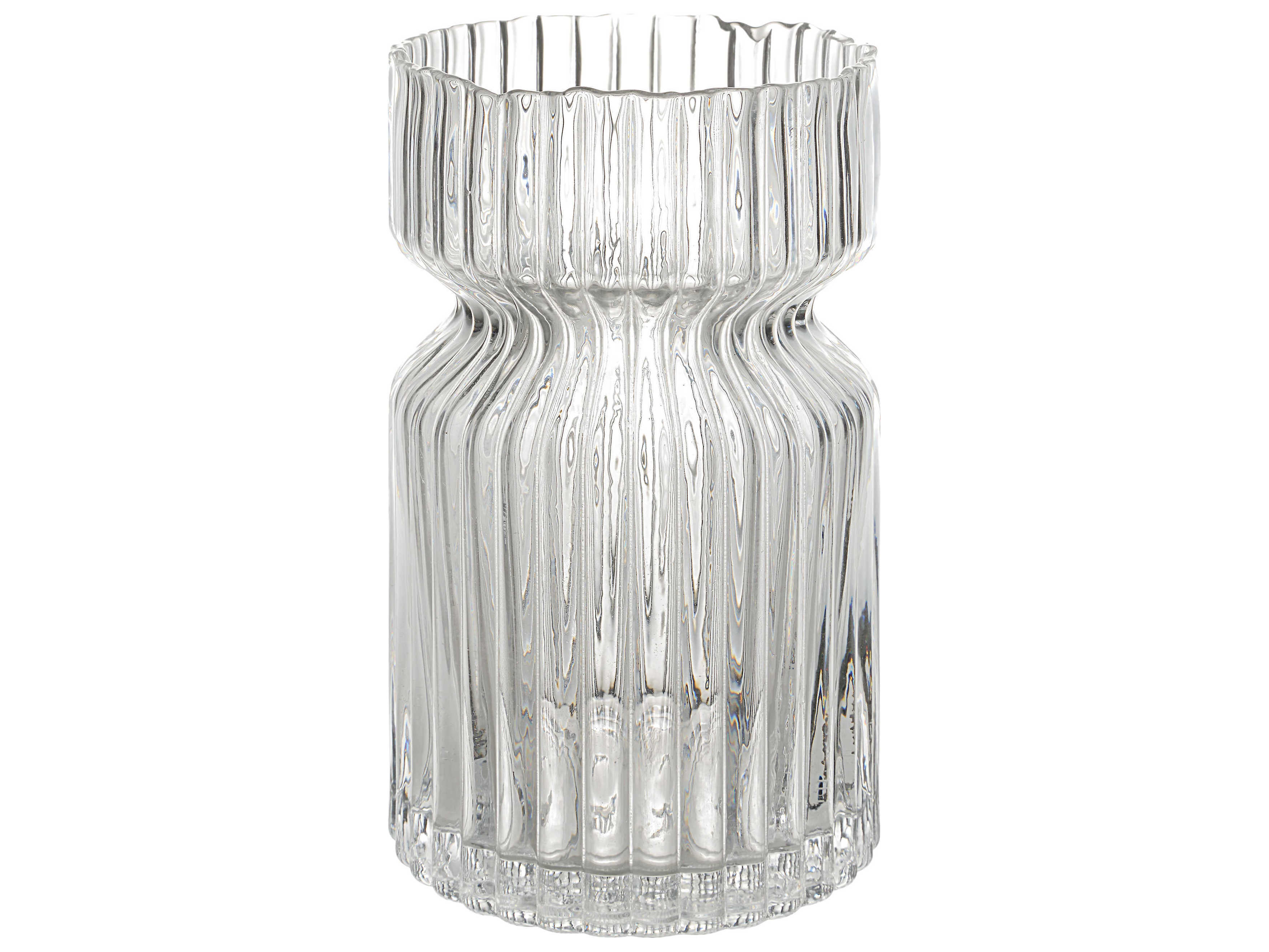 Renwil Gladys Clear Fluted Vase