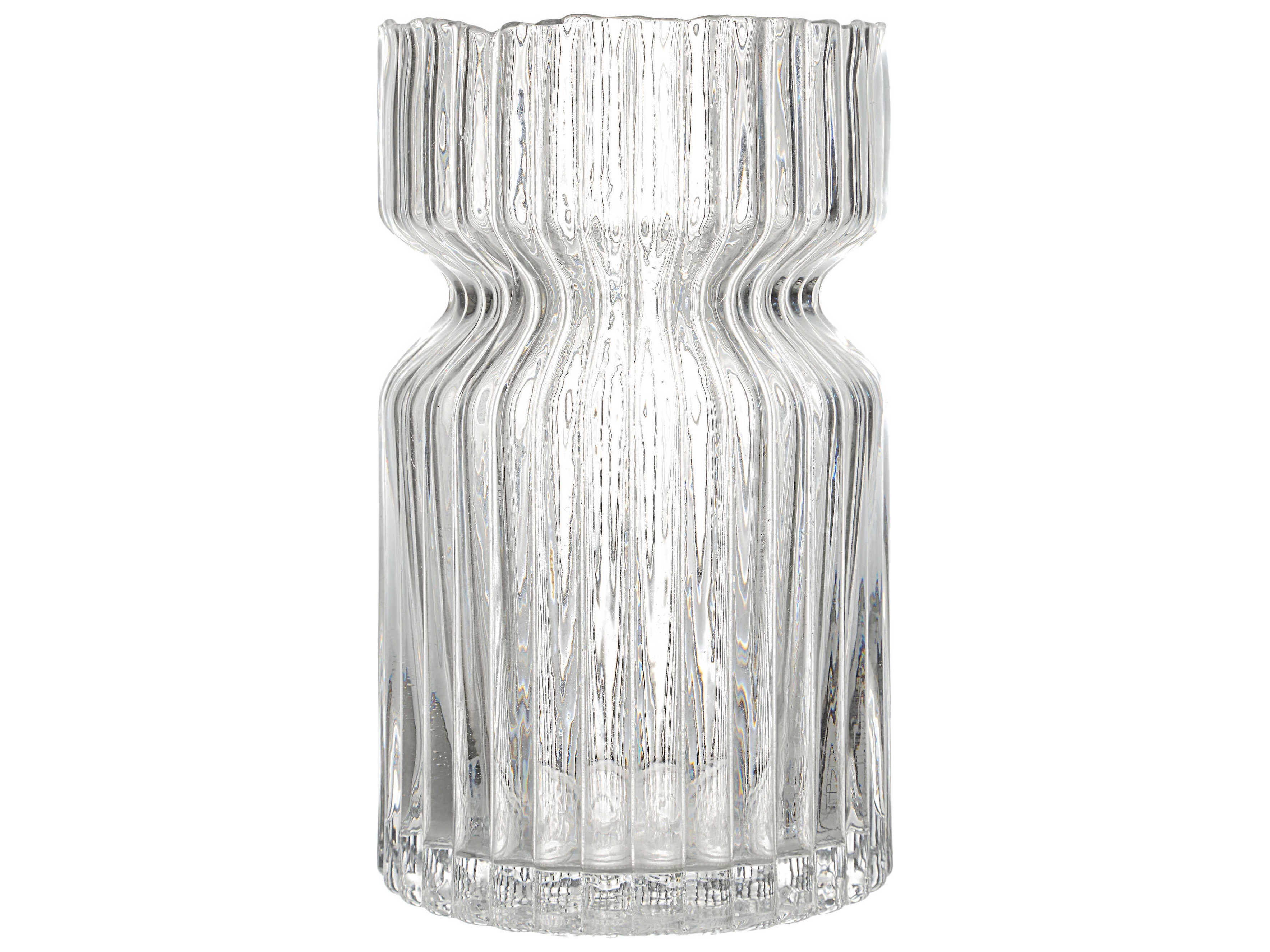 Renwil Gladys Clear Fluted Vase