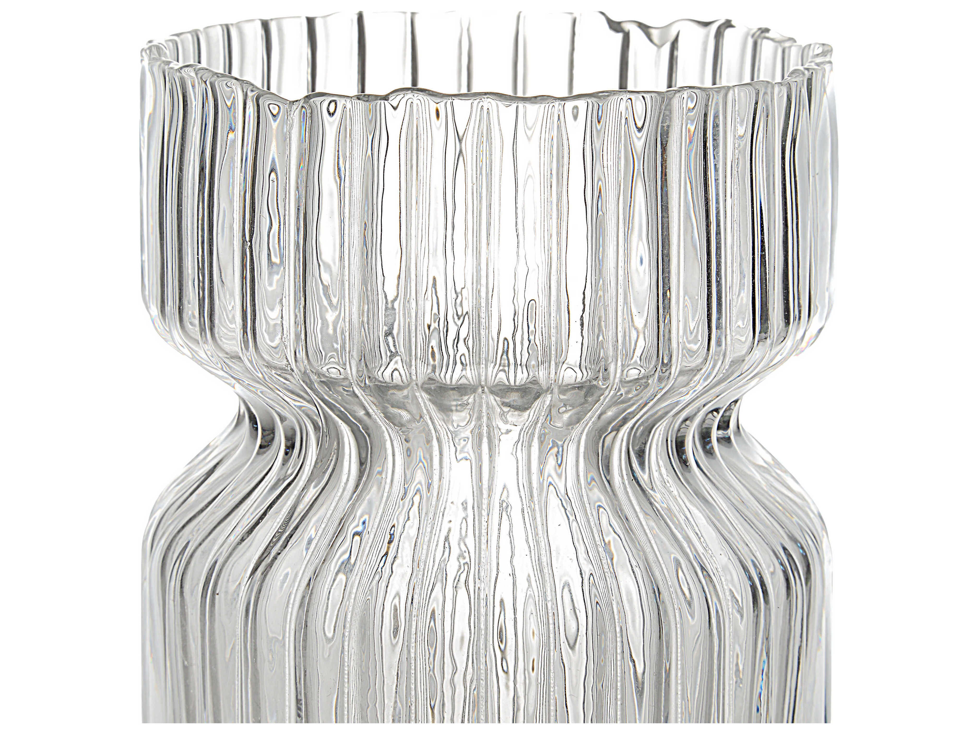 Renwil Gladys Clear Fluted Vase