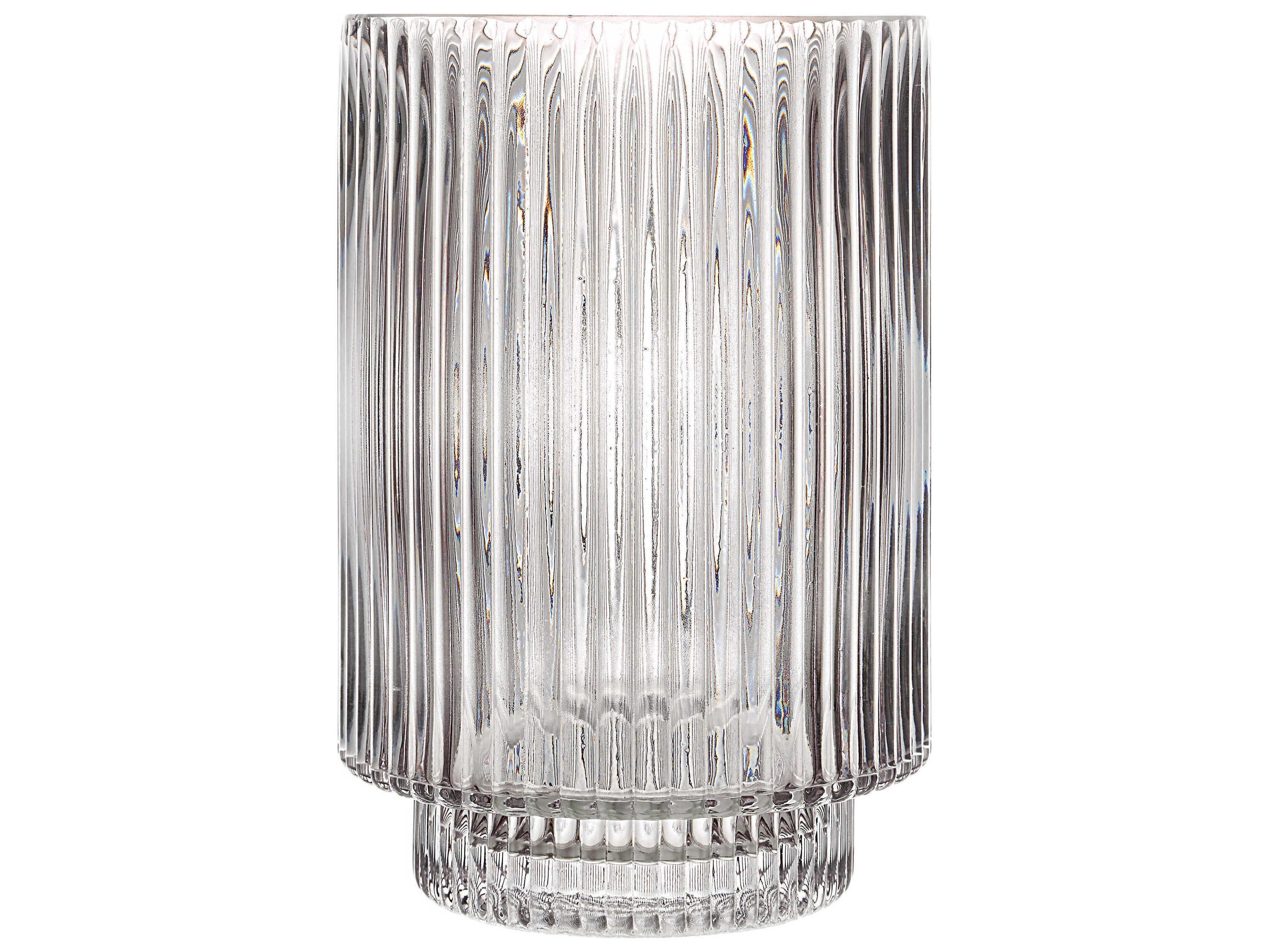 Renwil Amiens Grey Fluted Vase