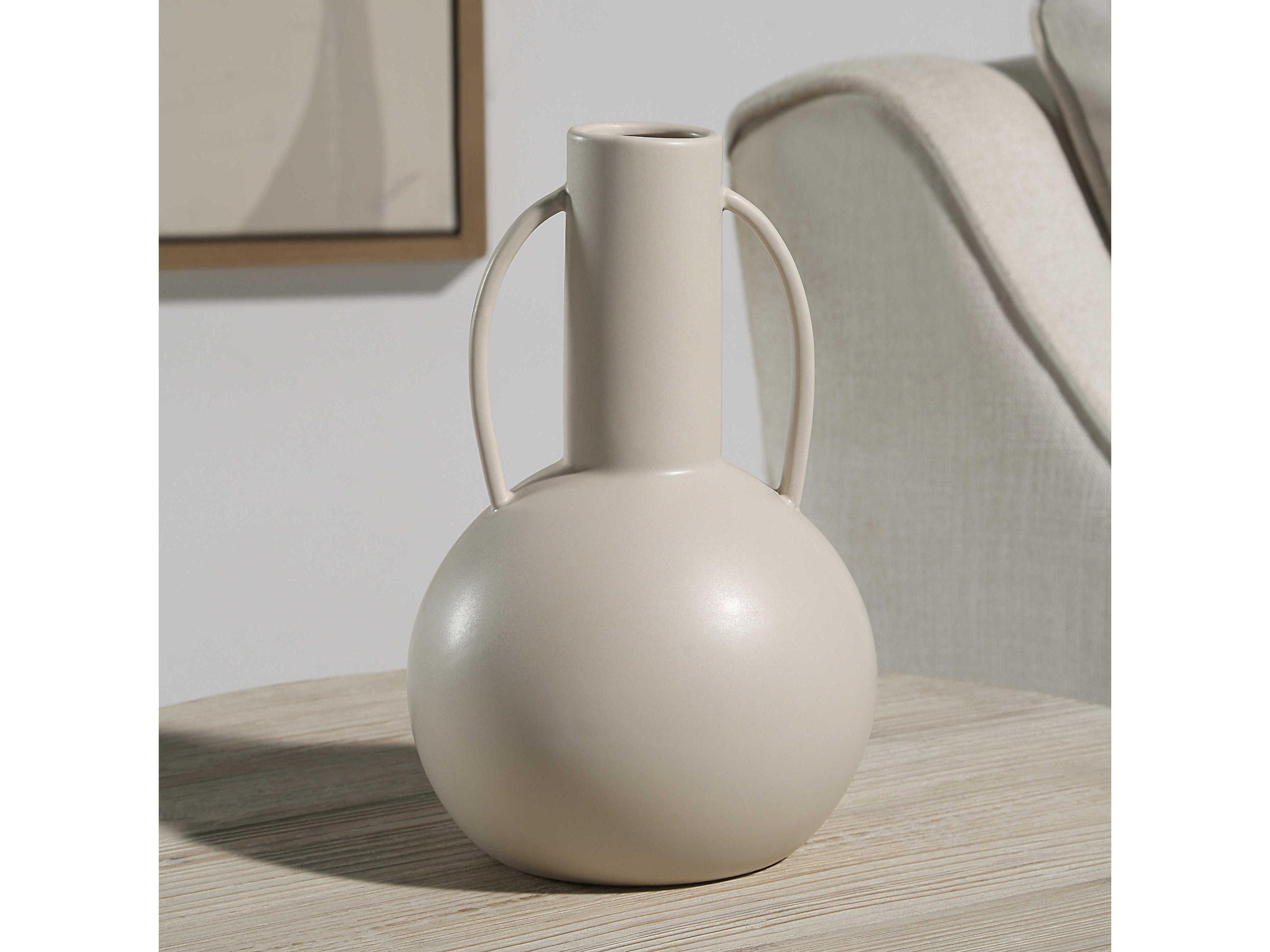Renwil Corinth Matte Beige Vase