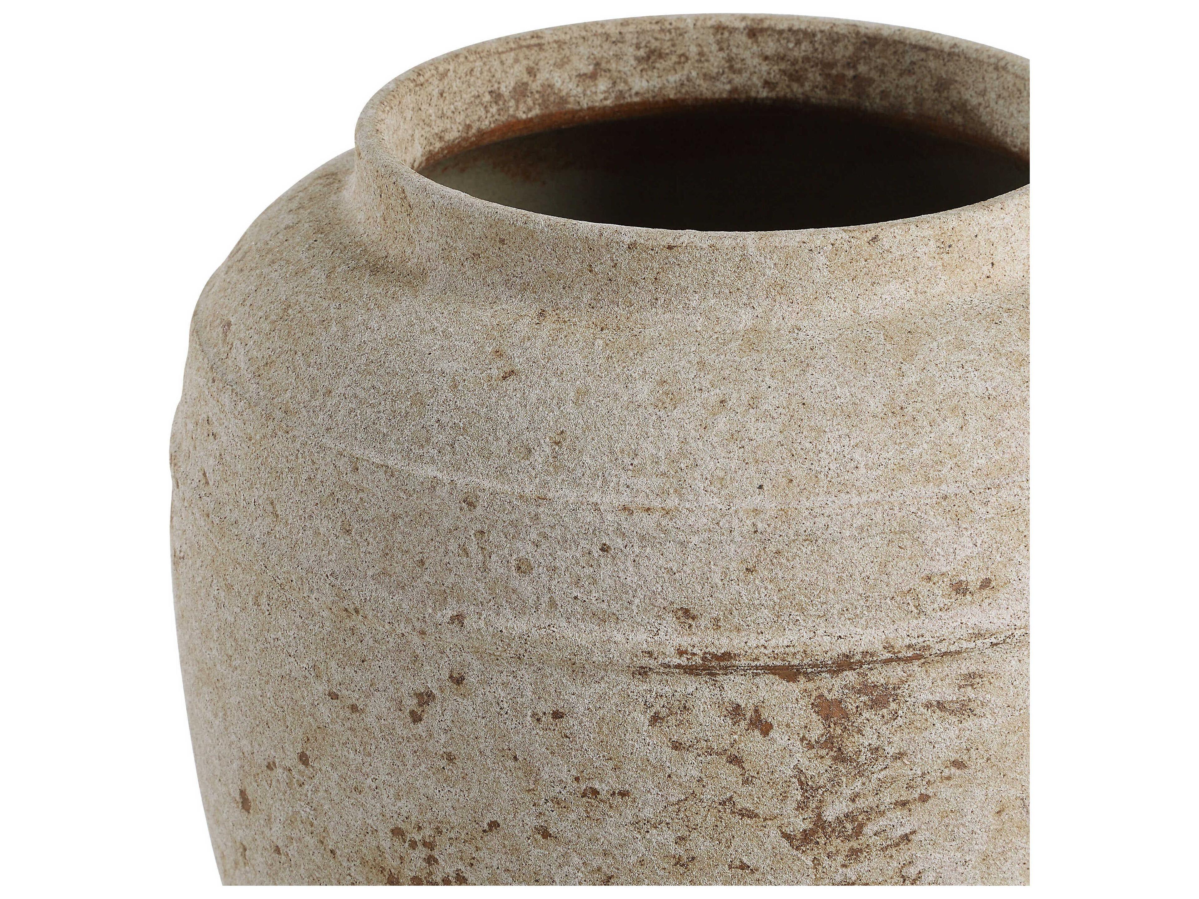 Renwil Beckton Antique Beige Vase