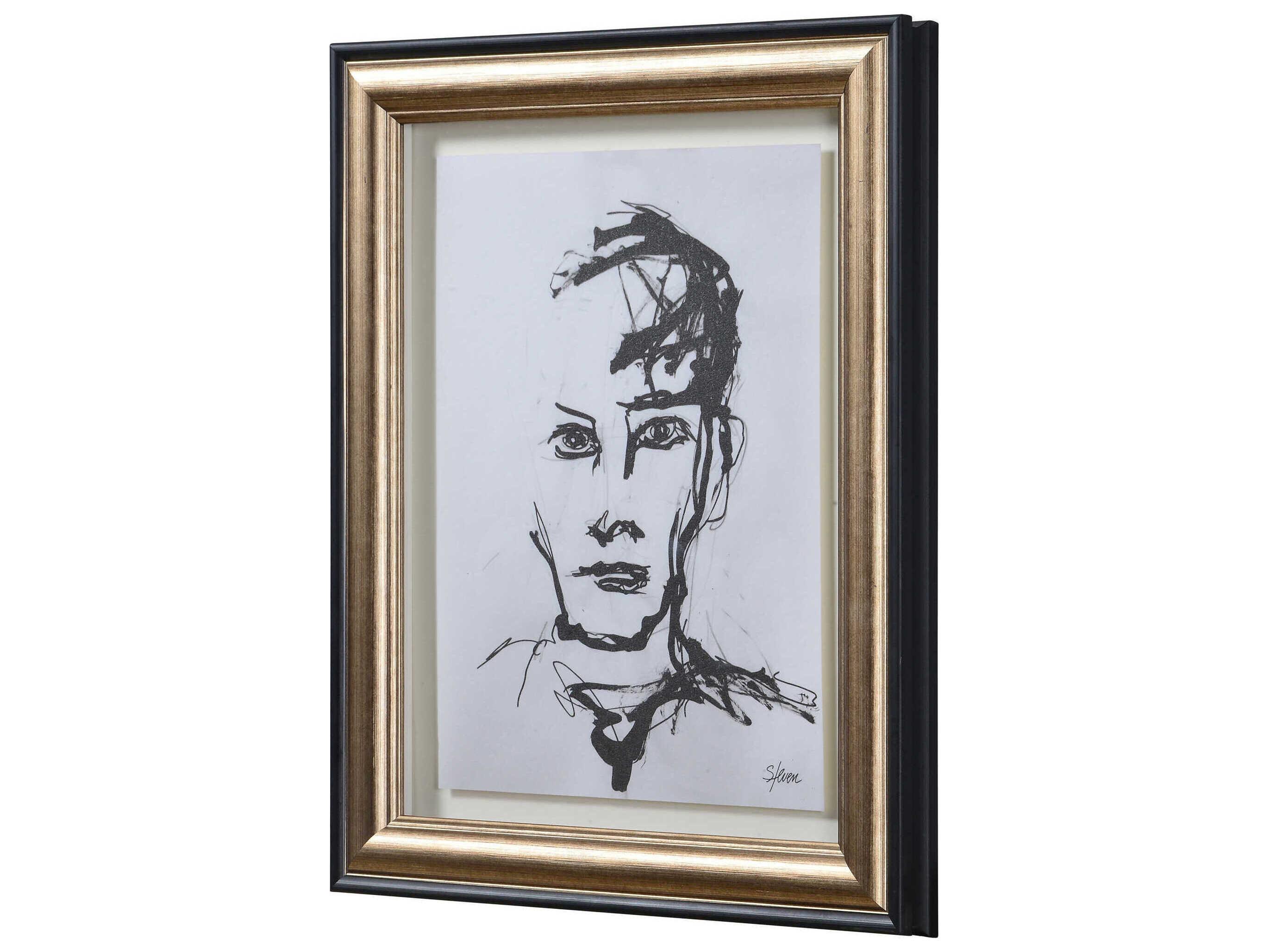 Renwil Studio Line Sketch 4-Piece Wall Art