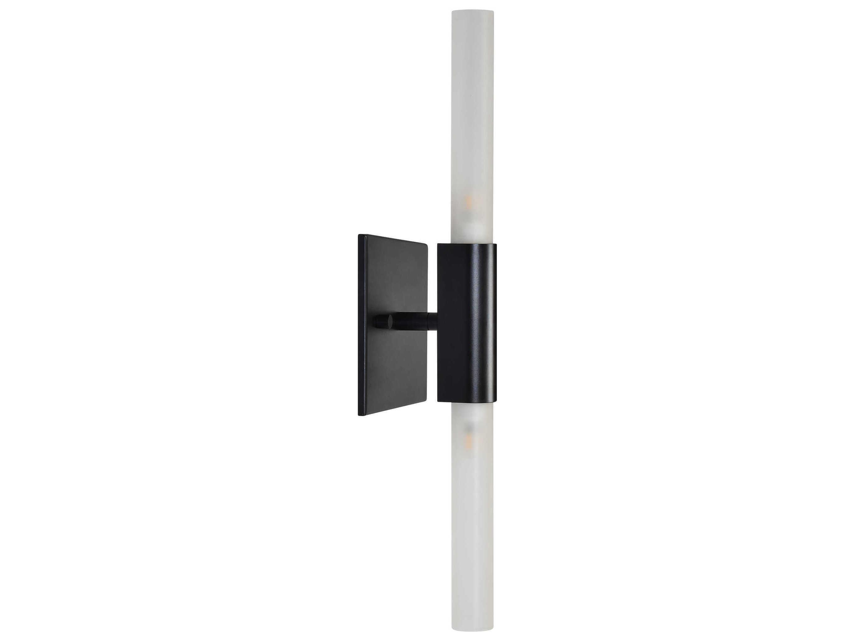 Renwil Lina 2-Light Matte Black Wall Sconce