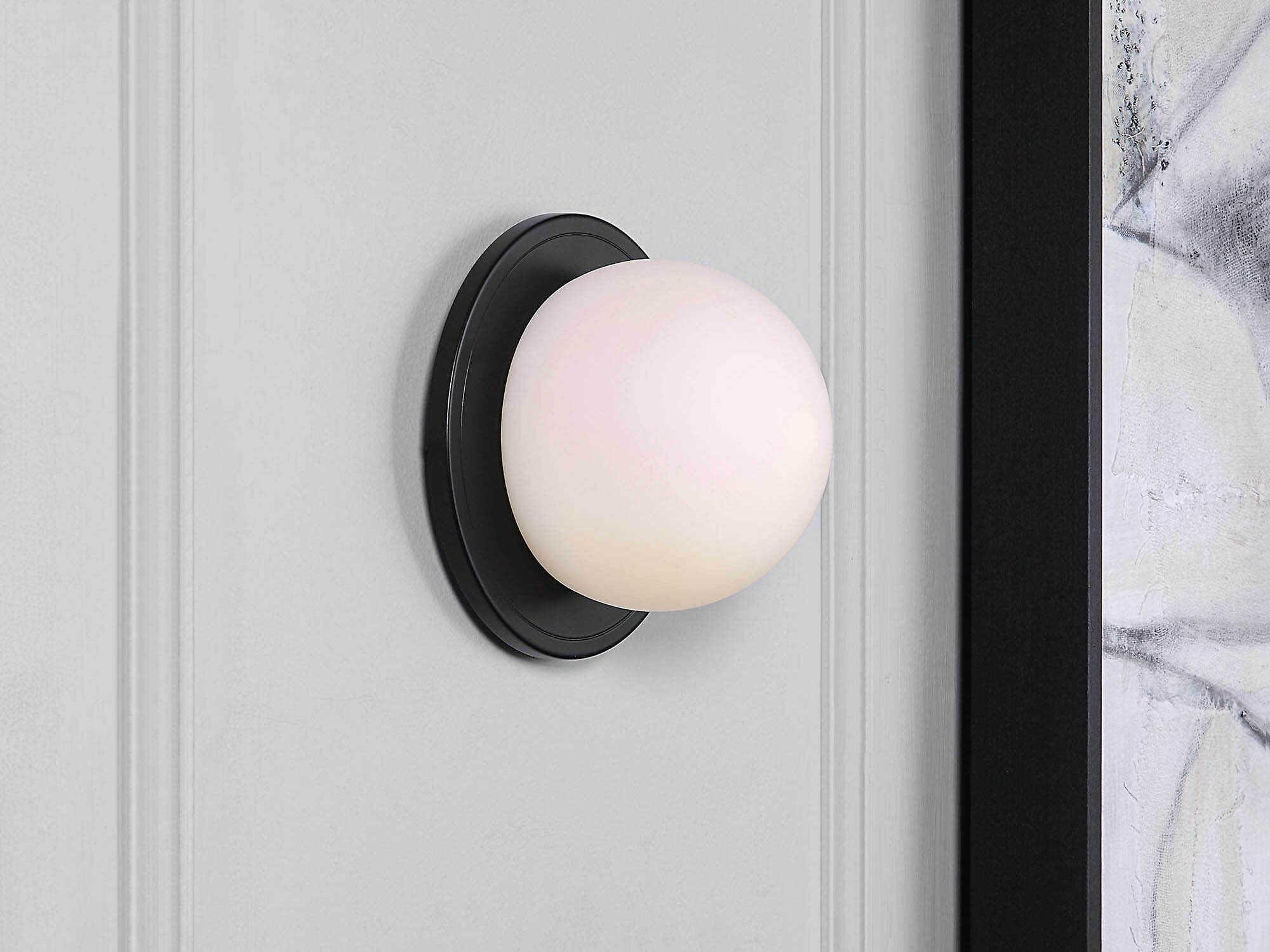 Renwil Sybils 1-Light Matte Black Wall Sconce