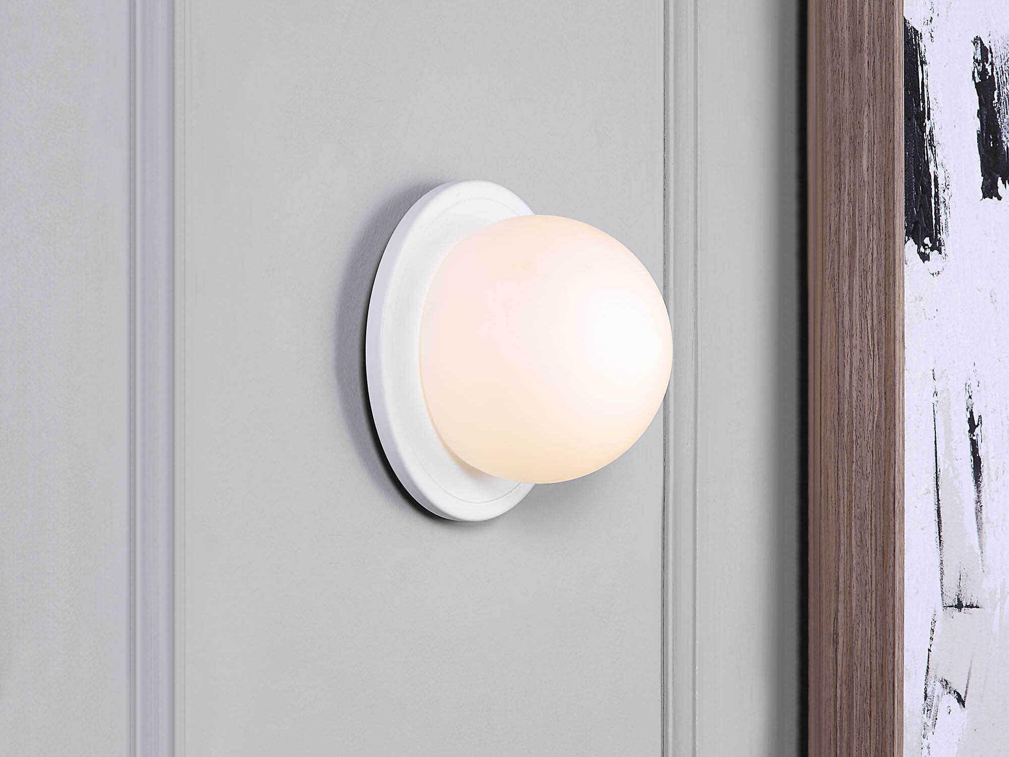 Renwil Raquels 1-Light White Wall Sconce