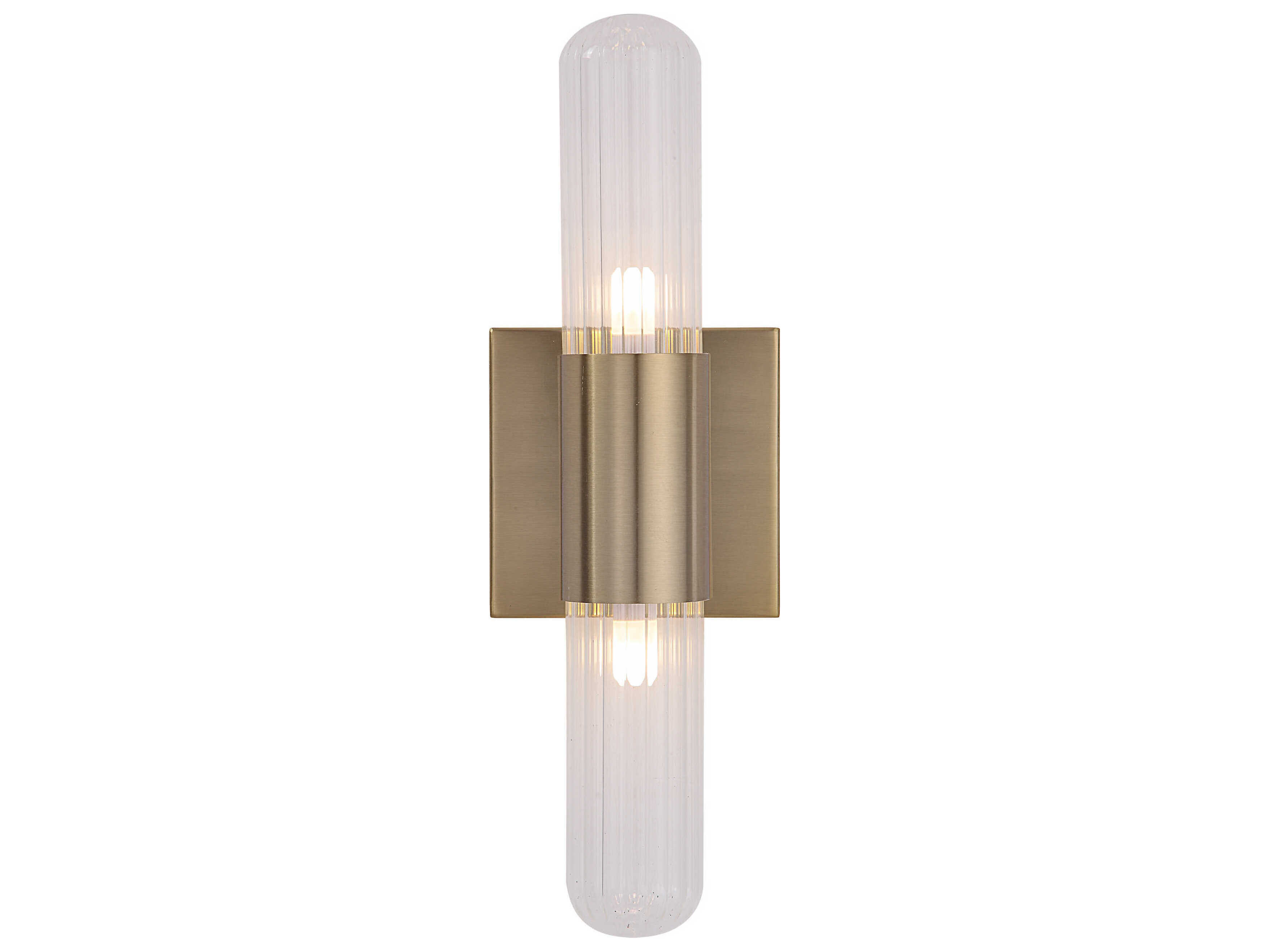 Renwil Chiara 2-Light Plated Burnished Brass Wall Sconce