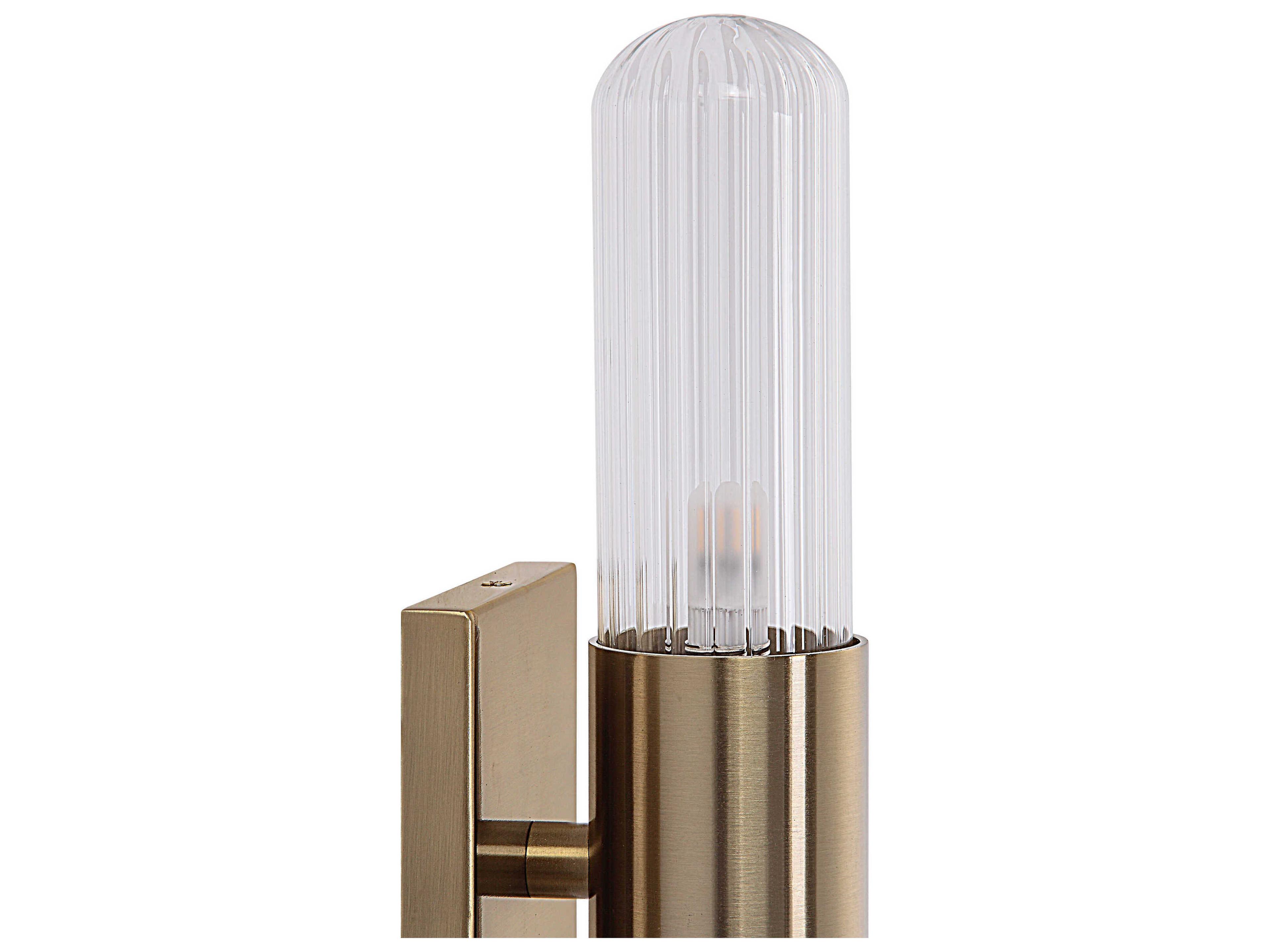 Renwil Chiara 2-Light Plated Burnished Brass Wall Sconce
