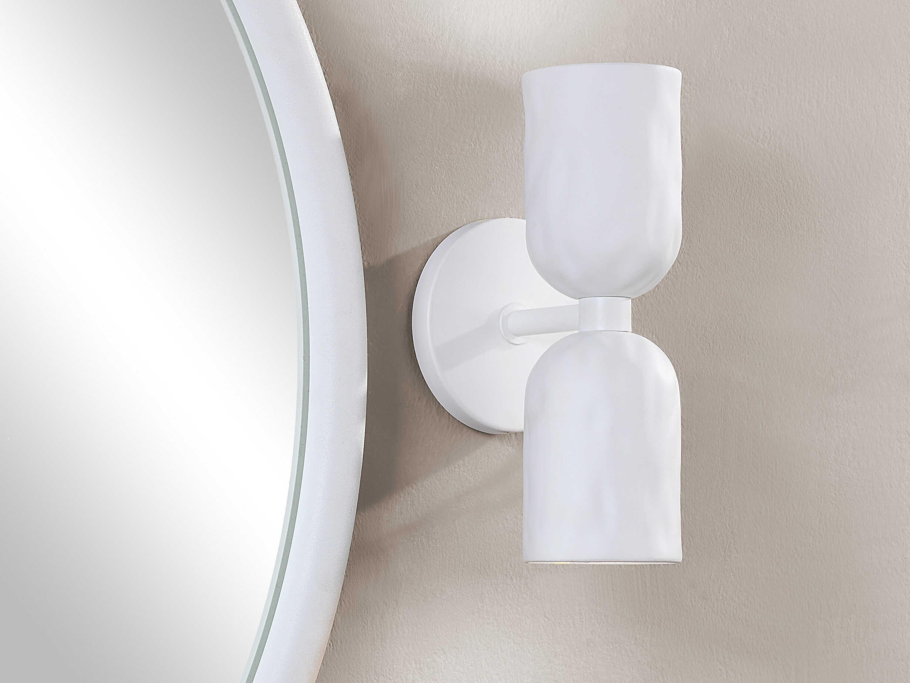 Renwil Akira 2-Light Off White Wall Sconce