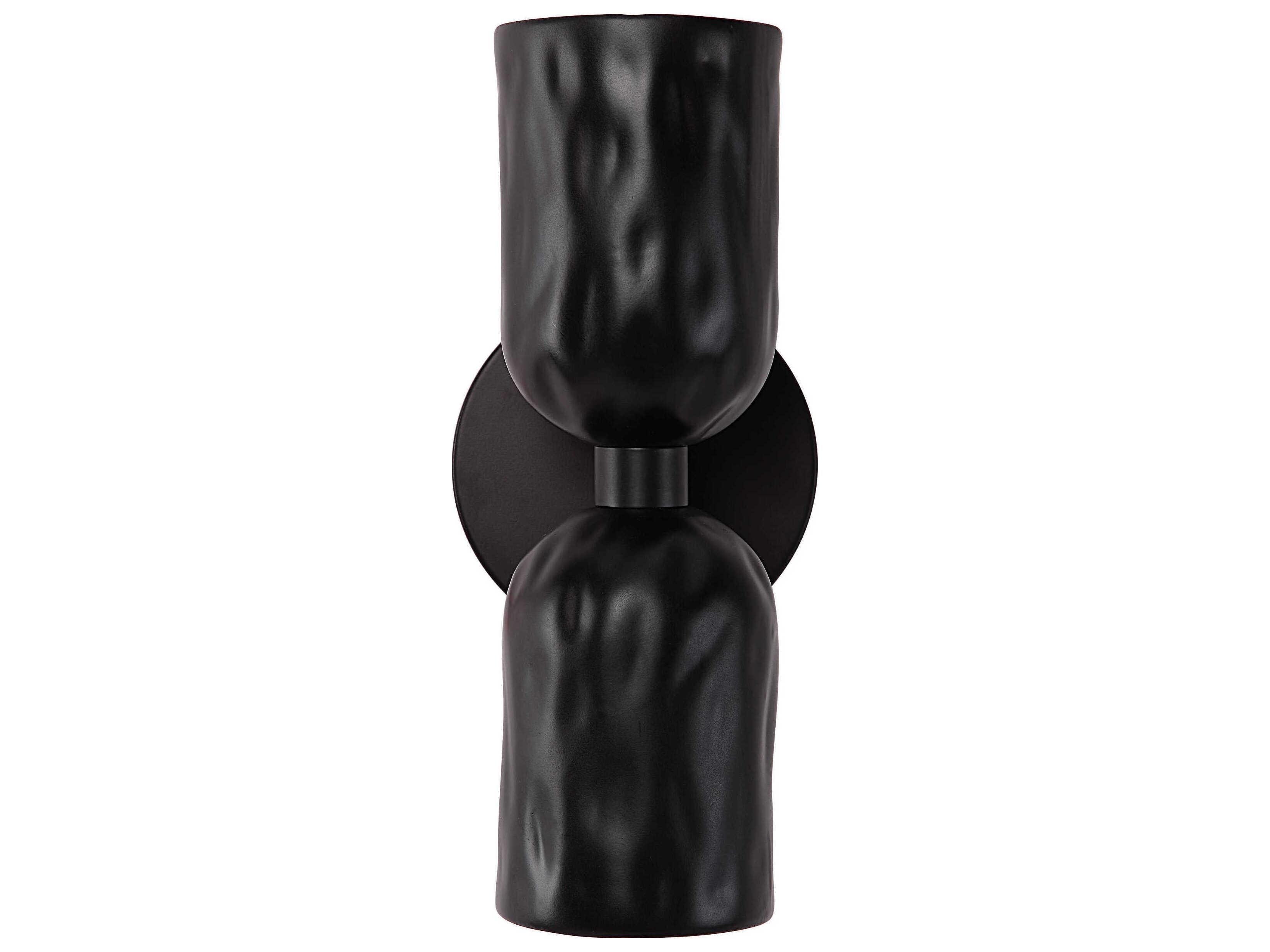Renwil Alessia 2-Light Matte Black Wall Sconce
