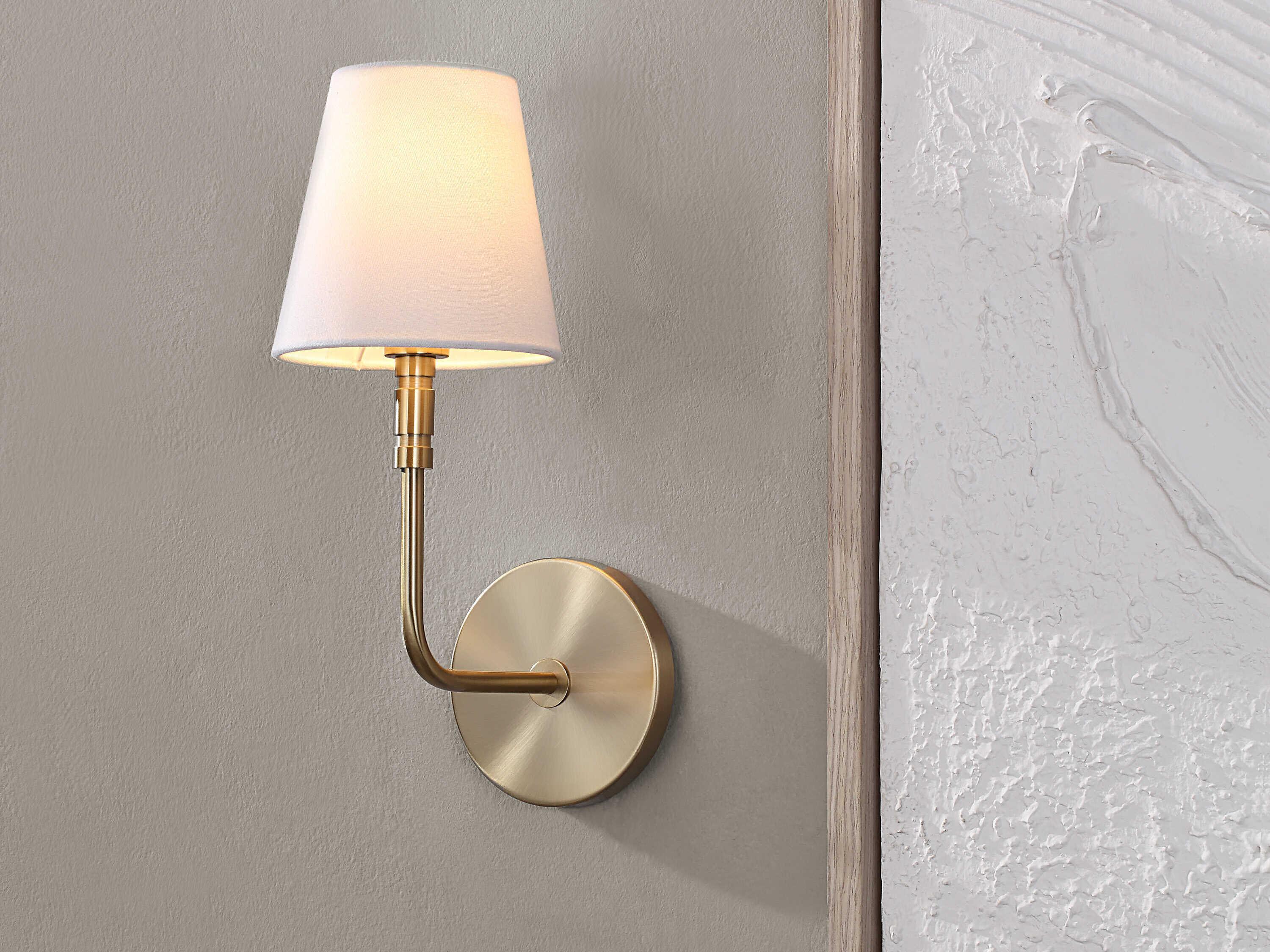 Renwil Milia 1-Light Burnished Brass Wall Sconce