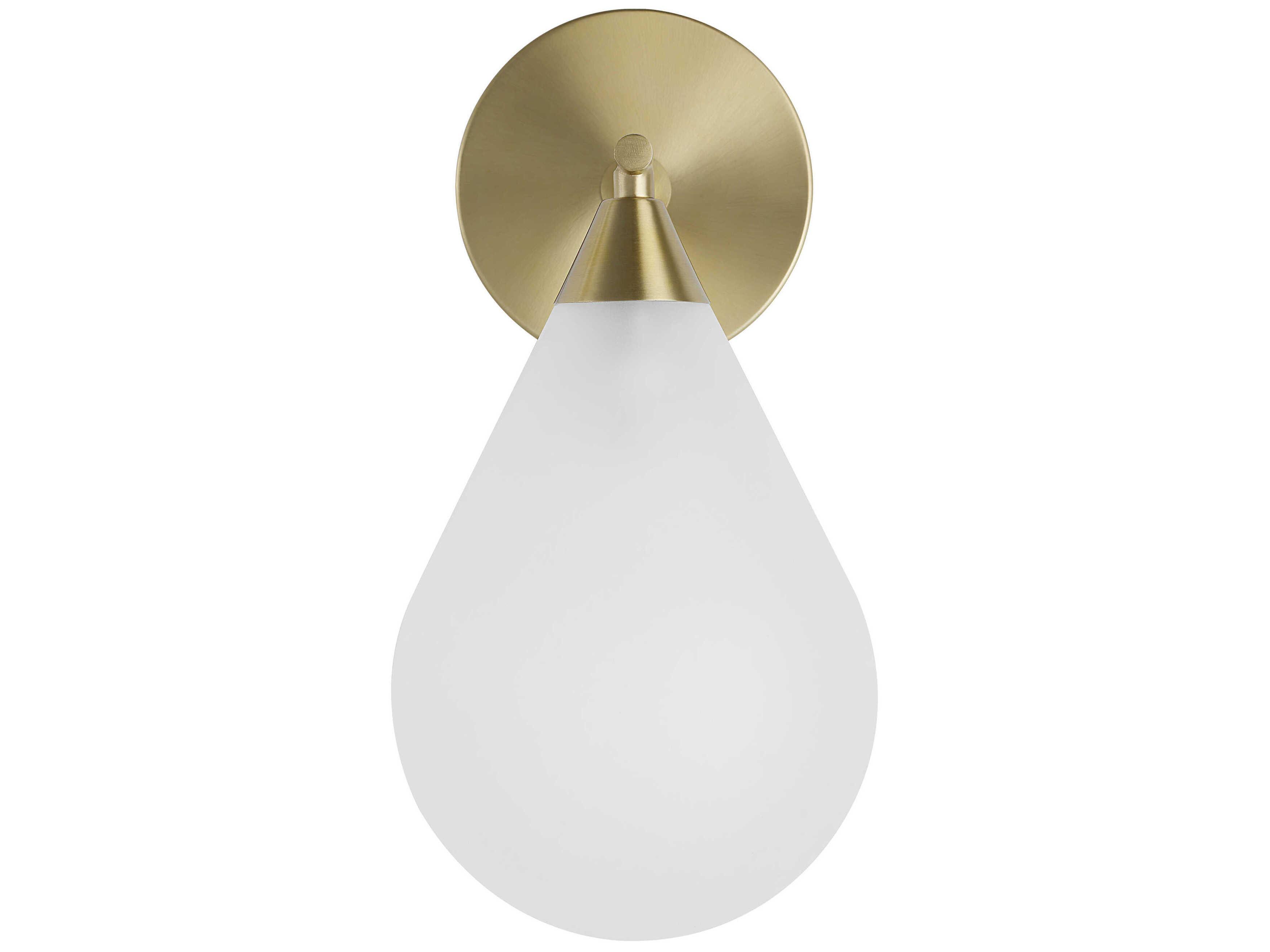 Renwil Luna 1-Light Burnished Brass Wall Sconce