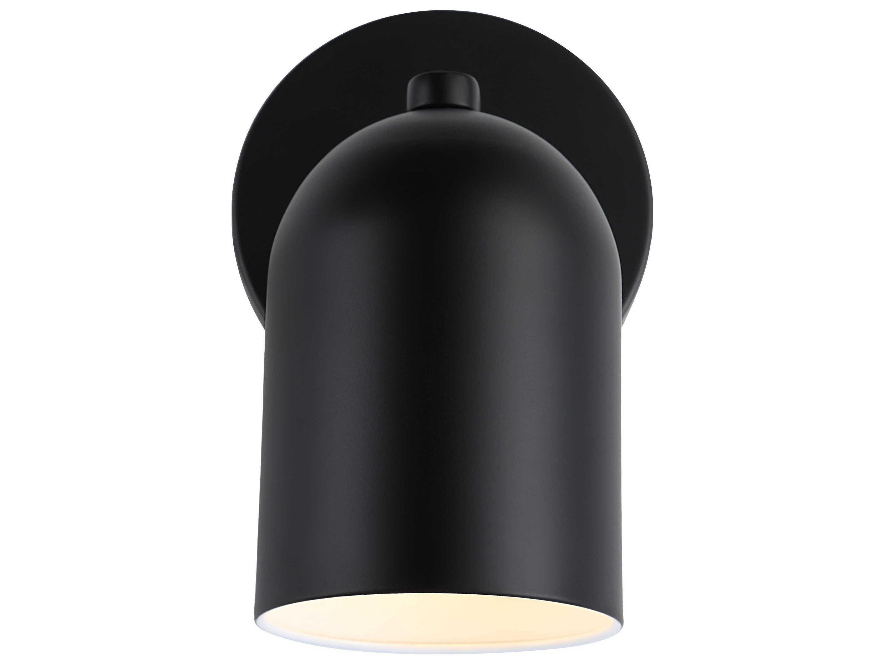 Renwil Valonia 1-Light Matte Black Wall Sconce