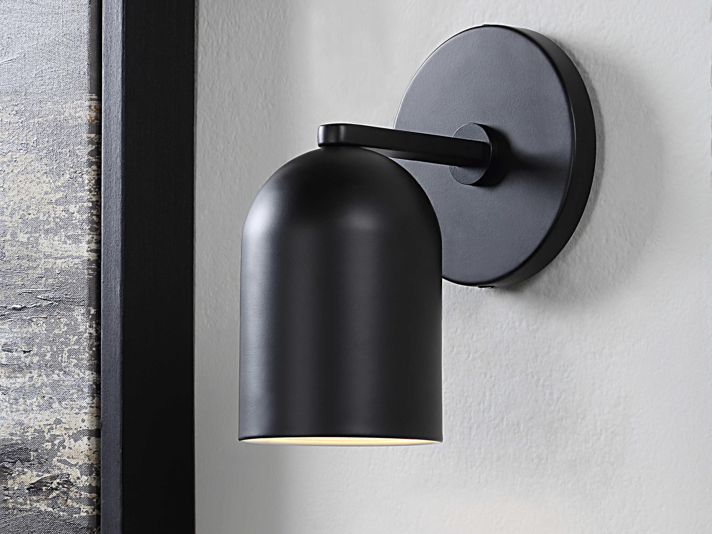 Renwil Valonia 1-Light Matte Black Wall Sconce
