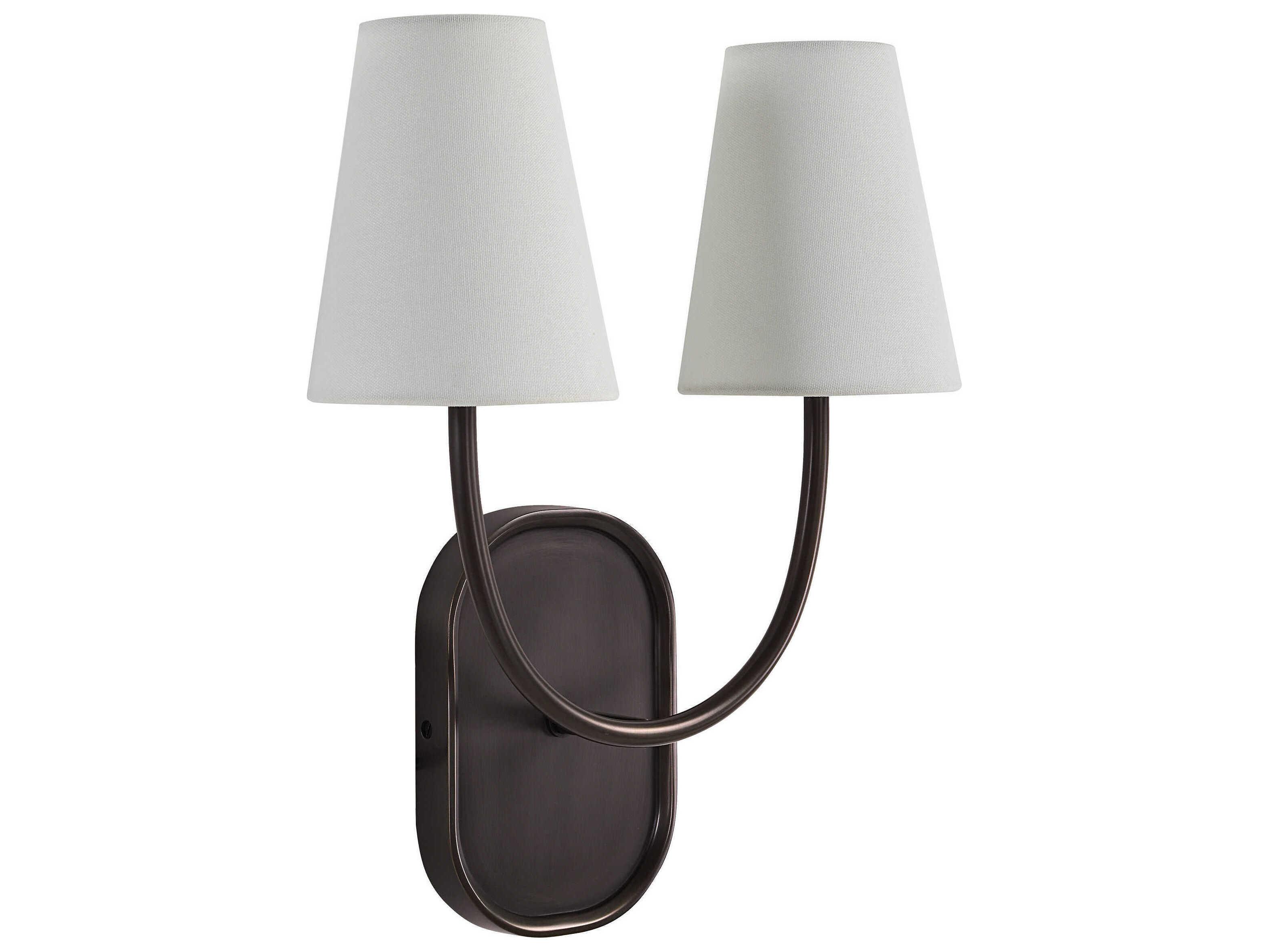 Renwil Megara 2-Light Plated Dark Antique Bronze Wall Sconce