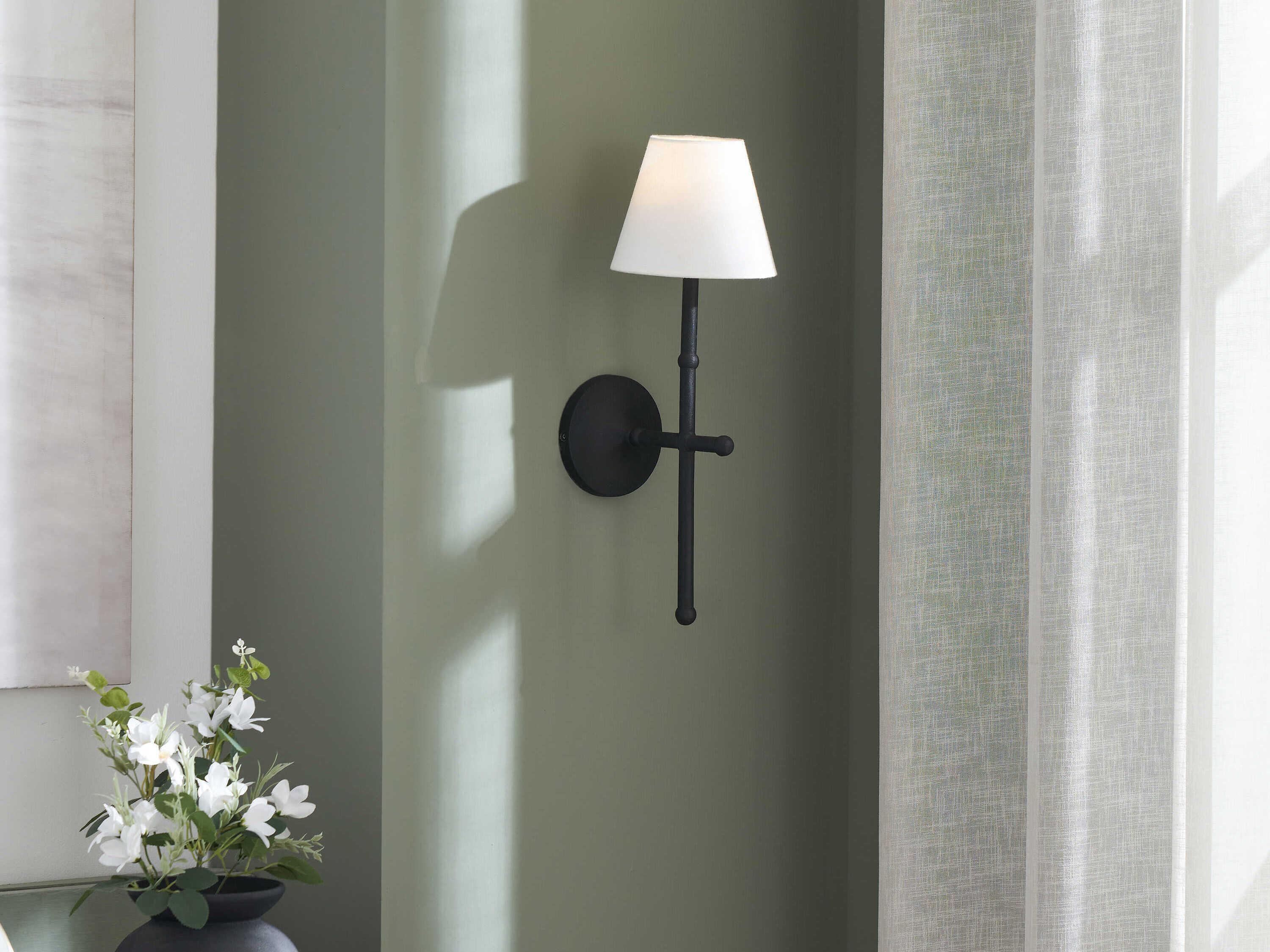 Renwil Kurosu 1-Light Matte Black Wall Sconce