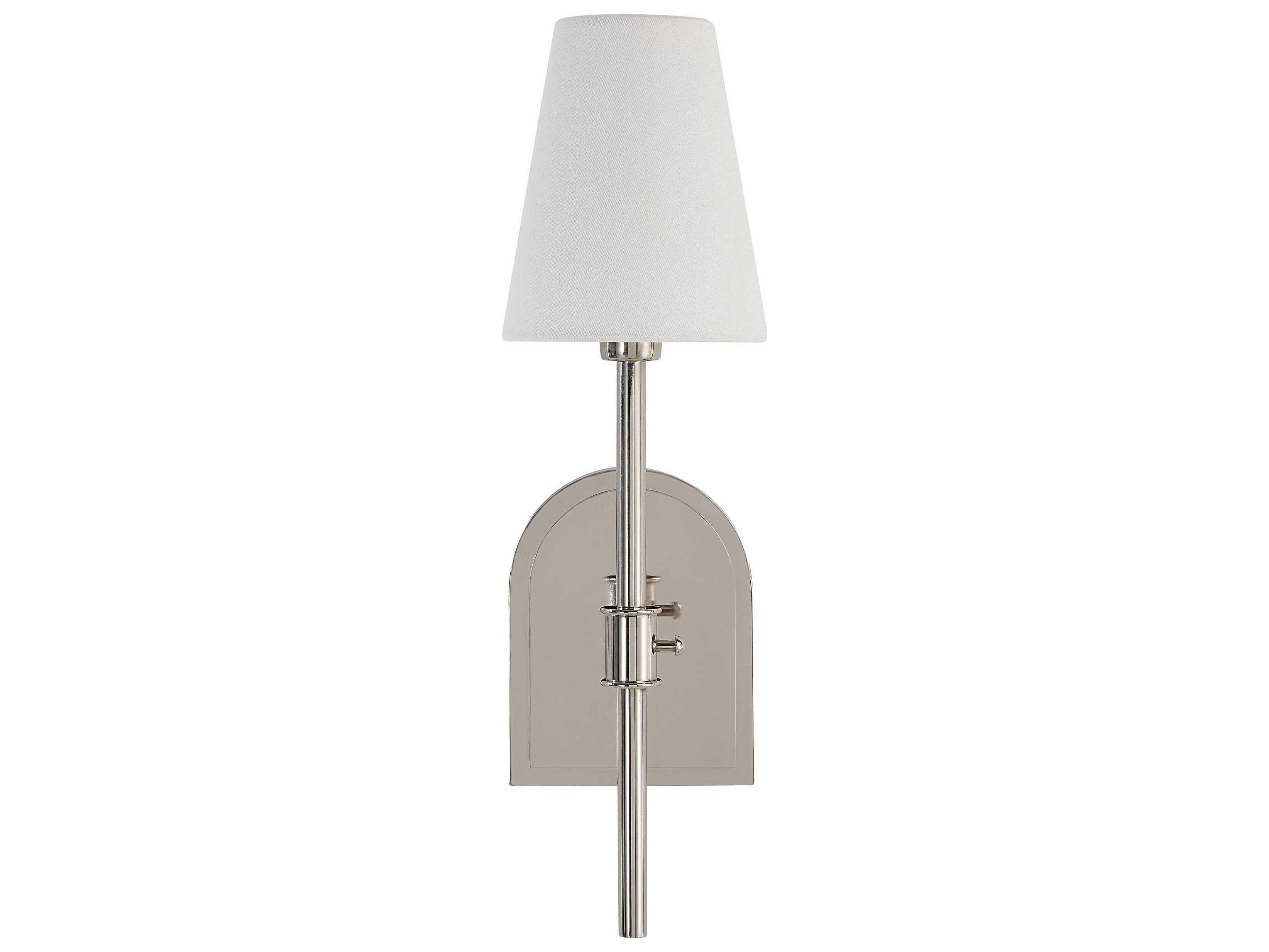 Renwil Nowra 1-Light Plated Polished Nickel Wall Sconce