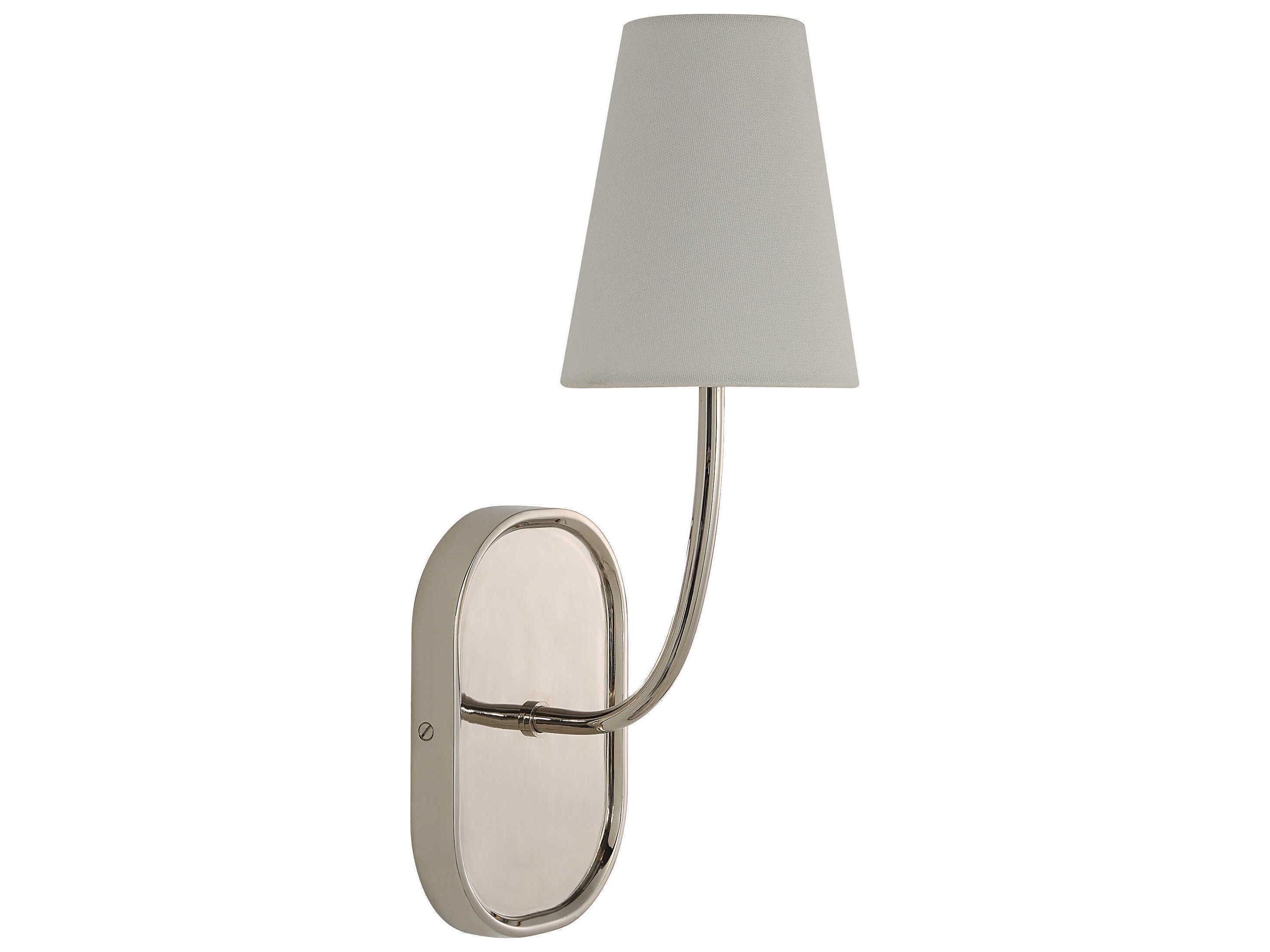 Renwil Annona 1-Light Plated Polished Nickel Wall Sconce