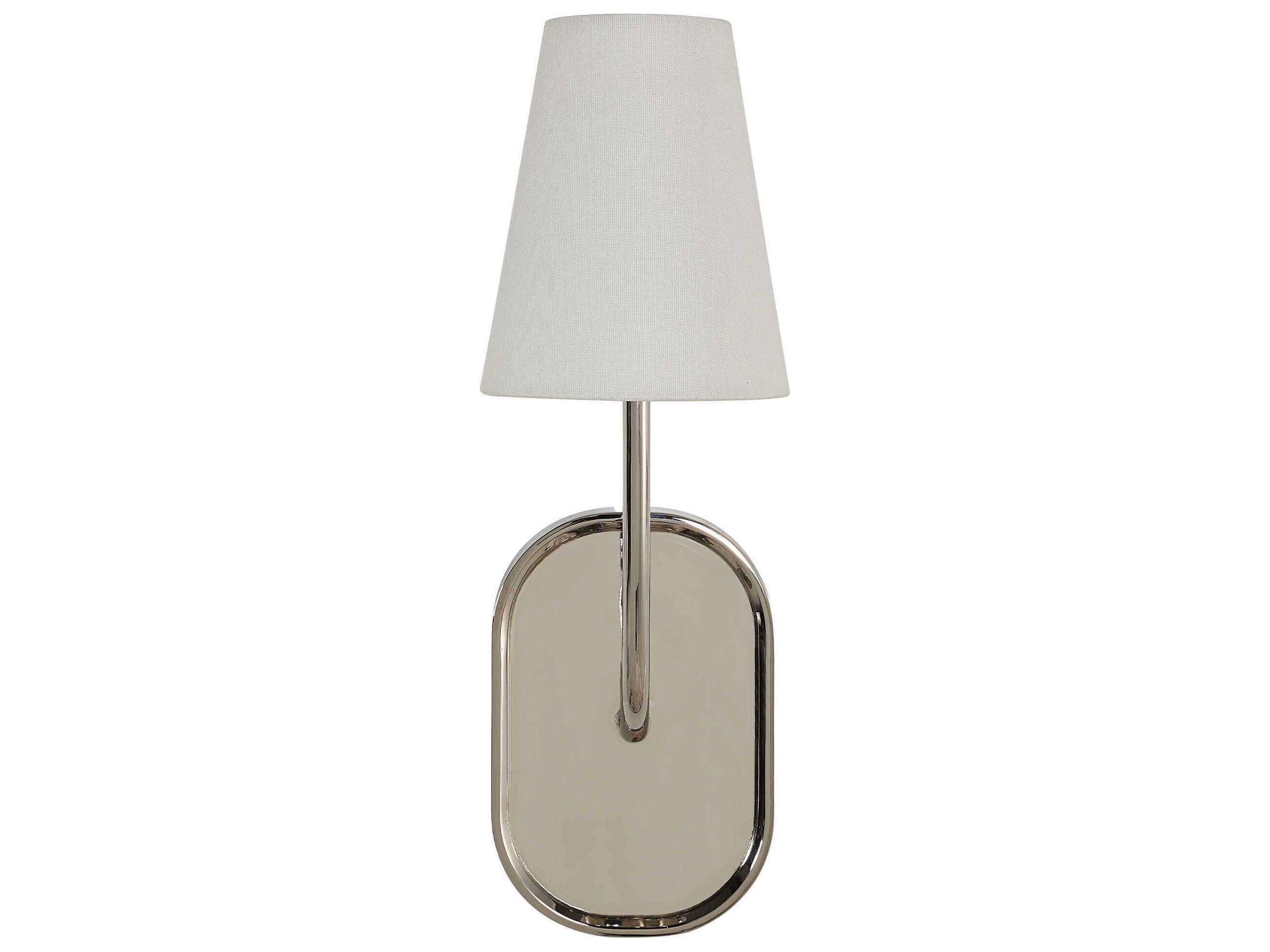 Renwil Annona 1-Light Plated Polished Nickel Wall Sconce