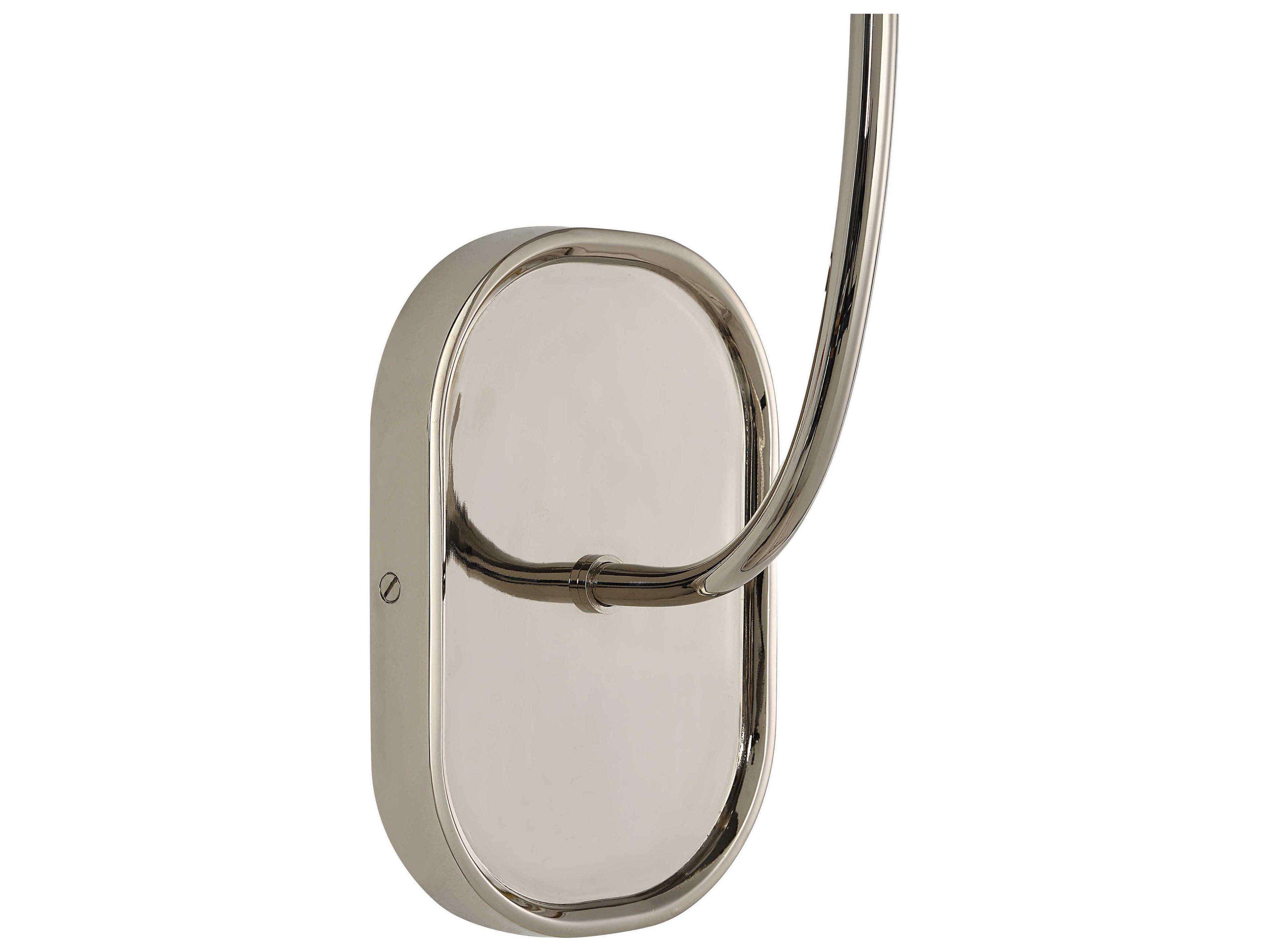 Renwil Annona 1-Light Plated Polished Nickel Wall Sconce