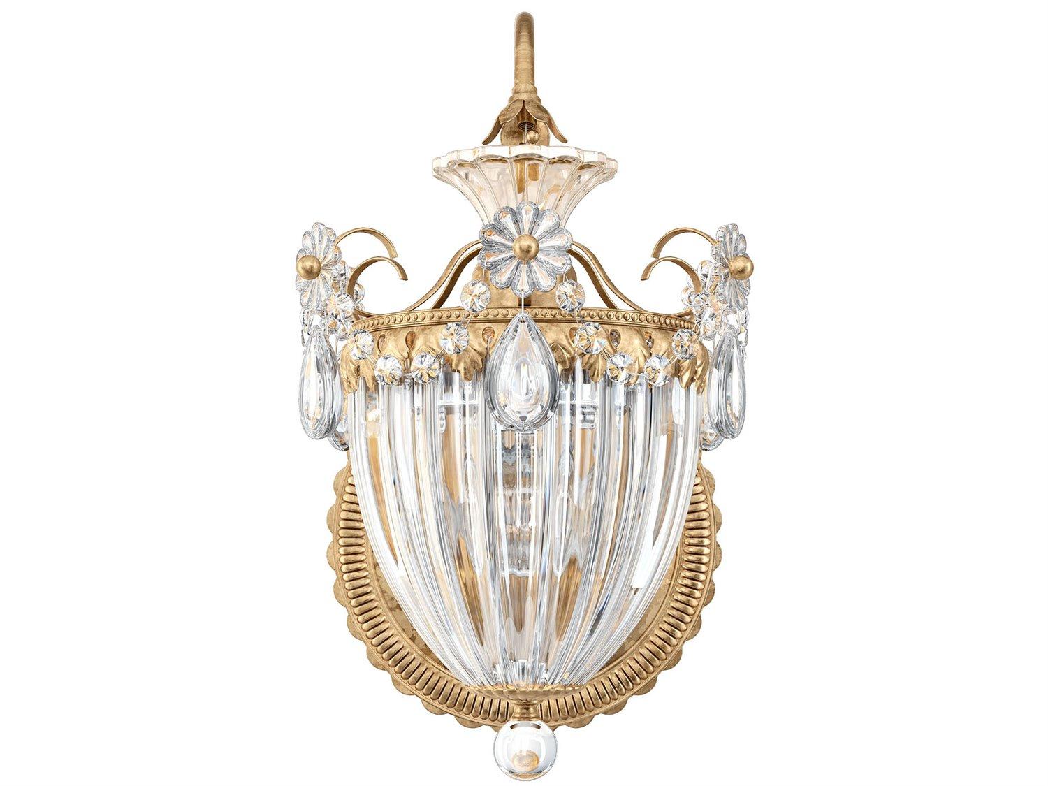 Schonbek Bagatelle 1-Light Gold Crystal Wall Sconce