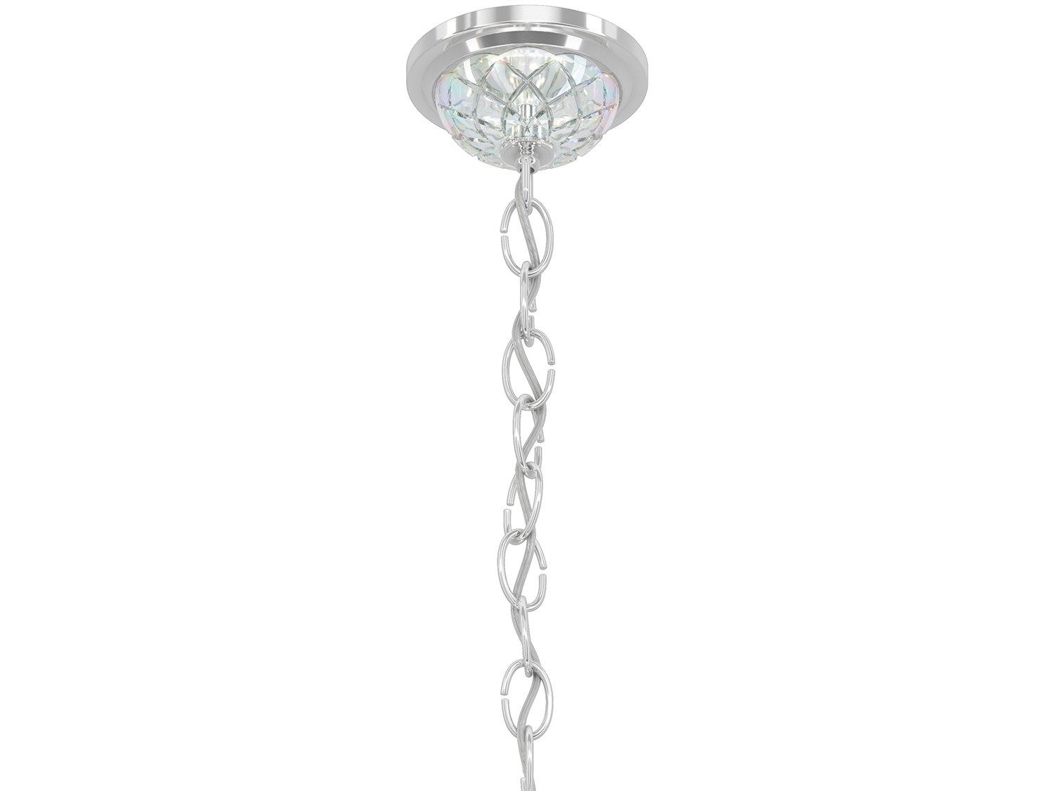 Schonbek Arlington 15-Light Polished Silver Crystal Candelabra Chandelier