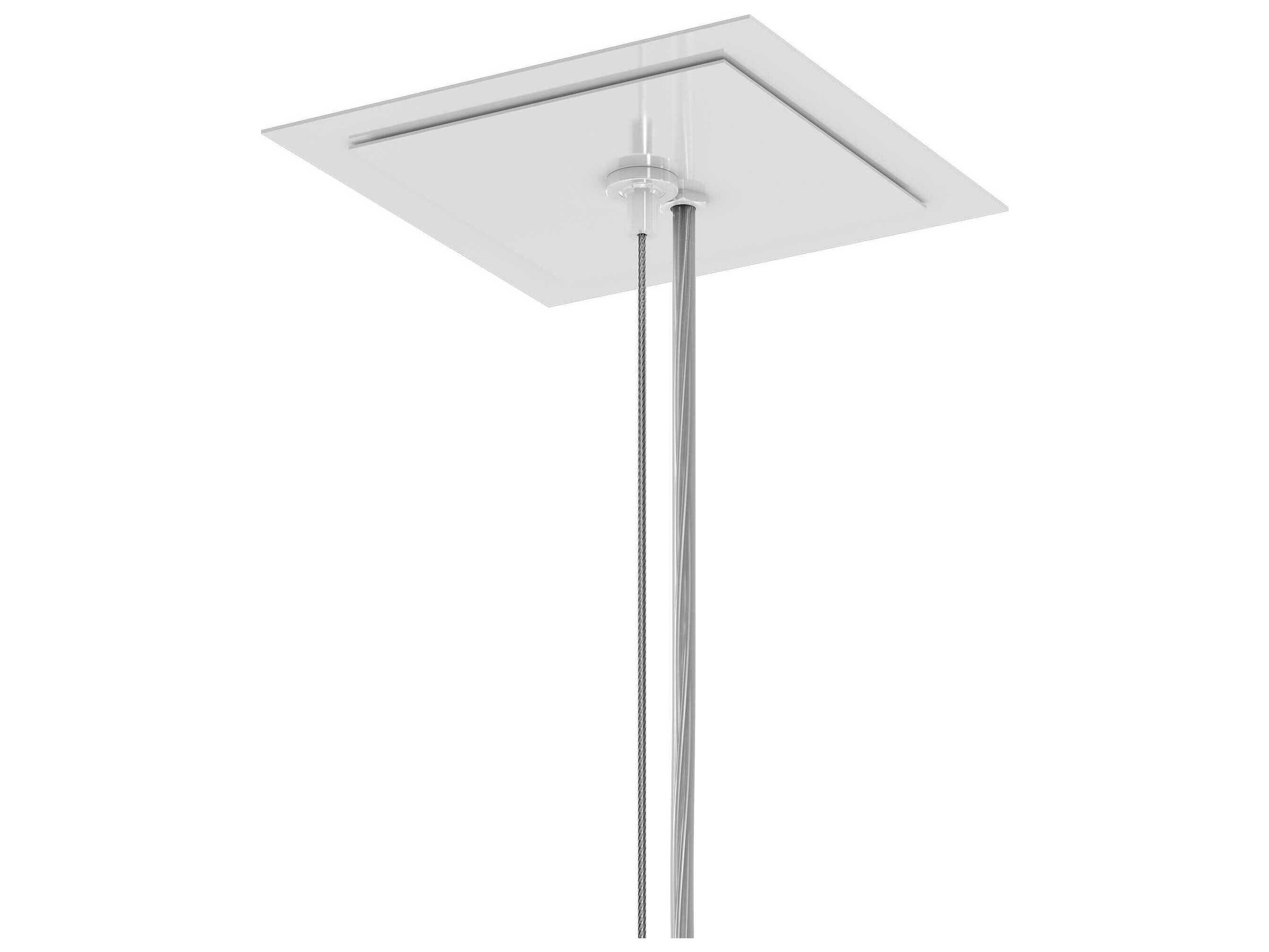 Schonbek Quantum 2-Light Stainless Steel Crystal Mini Pendant