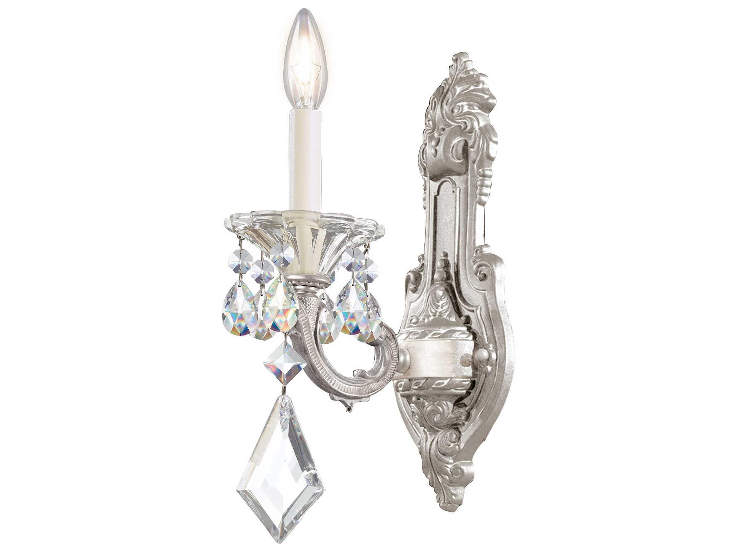 Schonbek La Scala 1-Light Bronze Crystal Wall Sconce