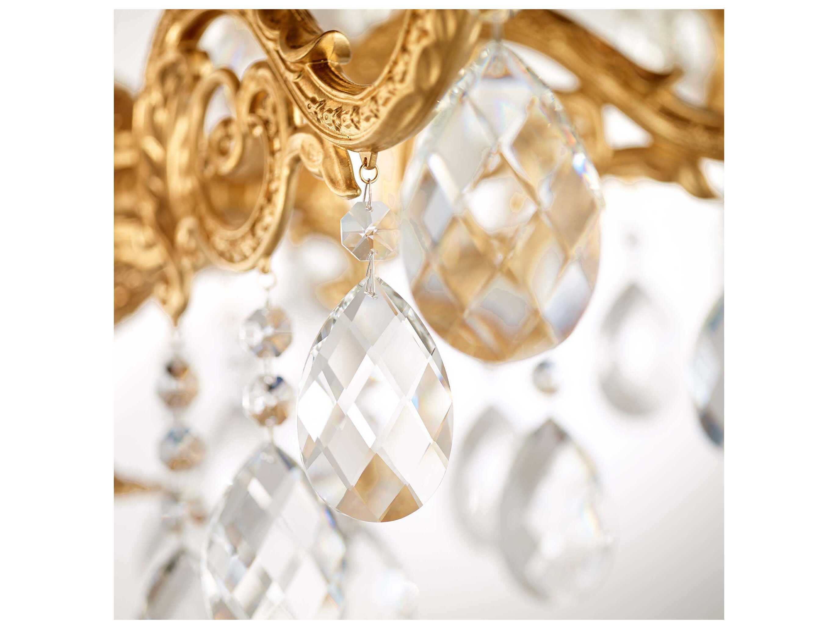 Schonbek Milano 12-Light Silver Crystal Candelabra Chandelier