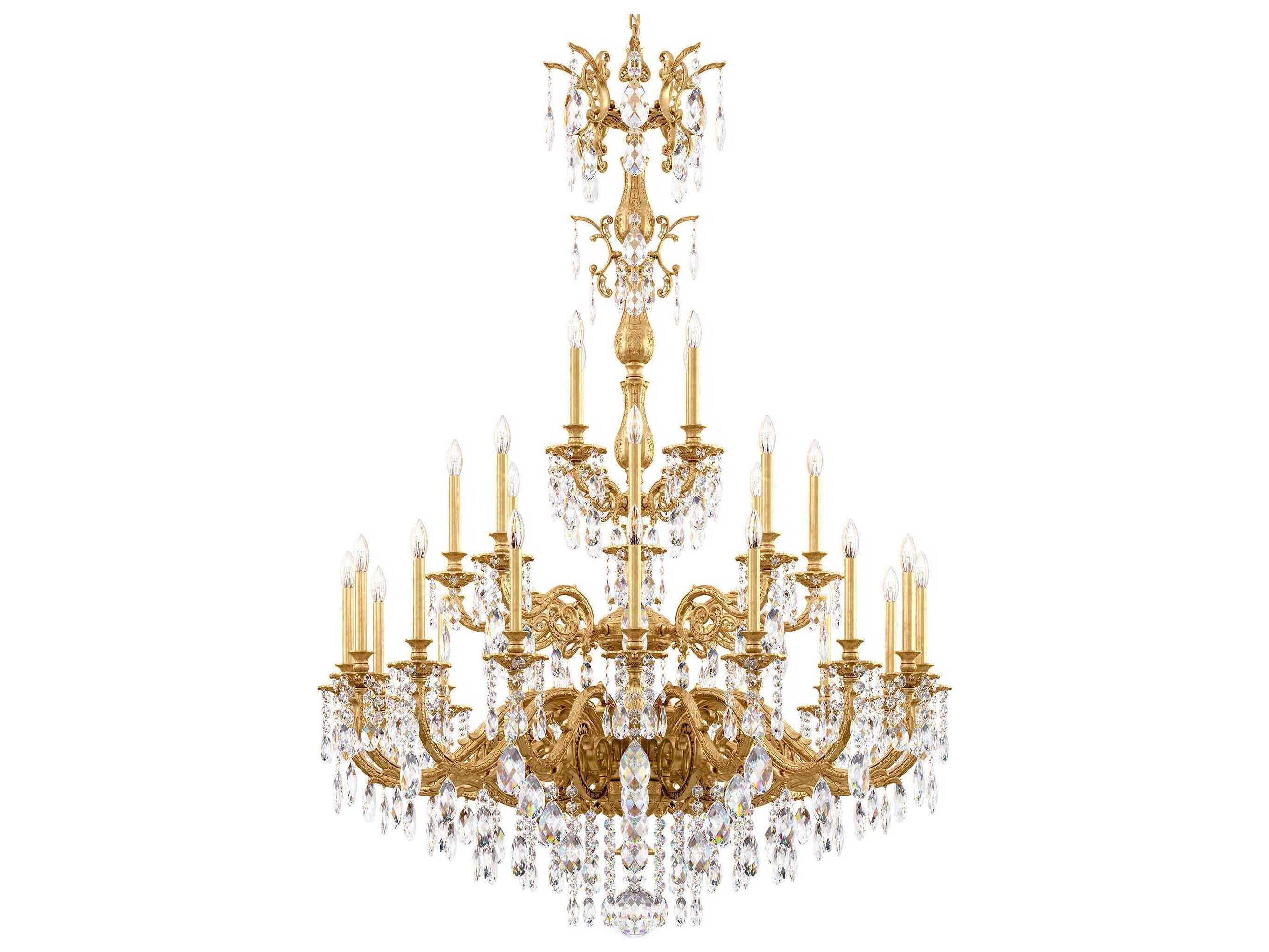 Schonbek Milano 28-Light Bronze Crystal Candelabra Chandelier
