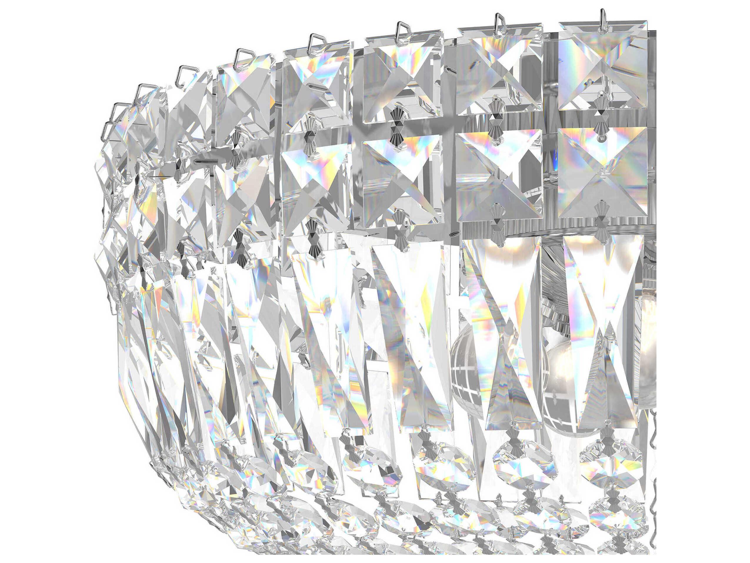 Schonbek Petit Crystal Deluxe 5-Light Gold Bowl Flush Mount