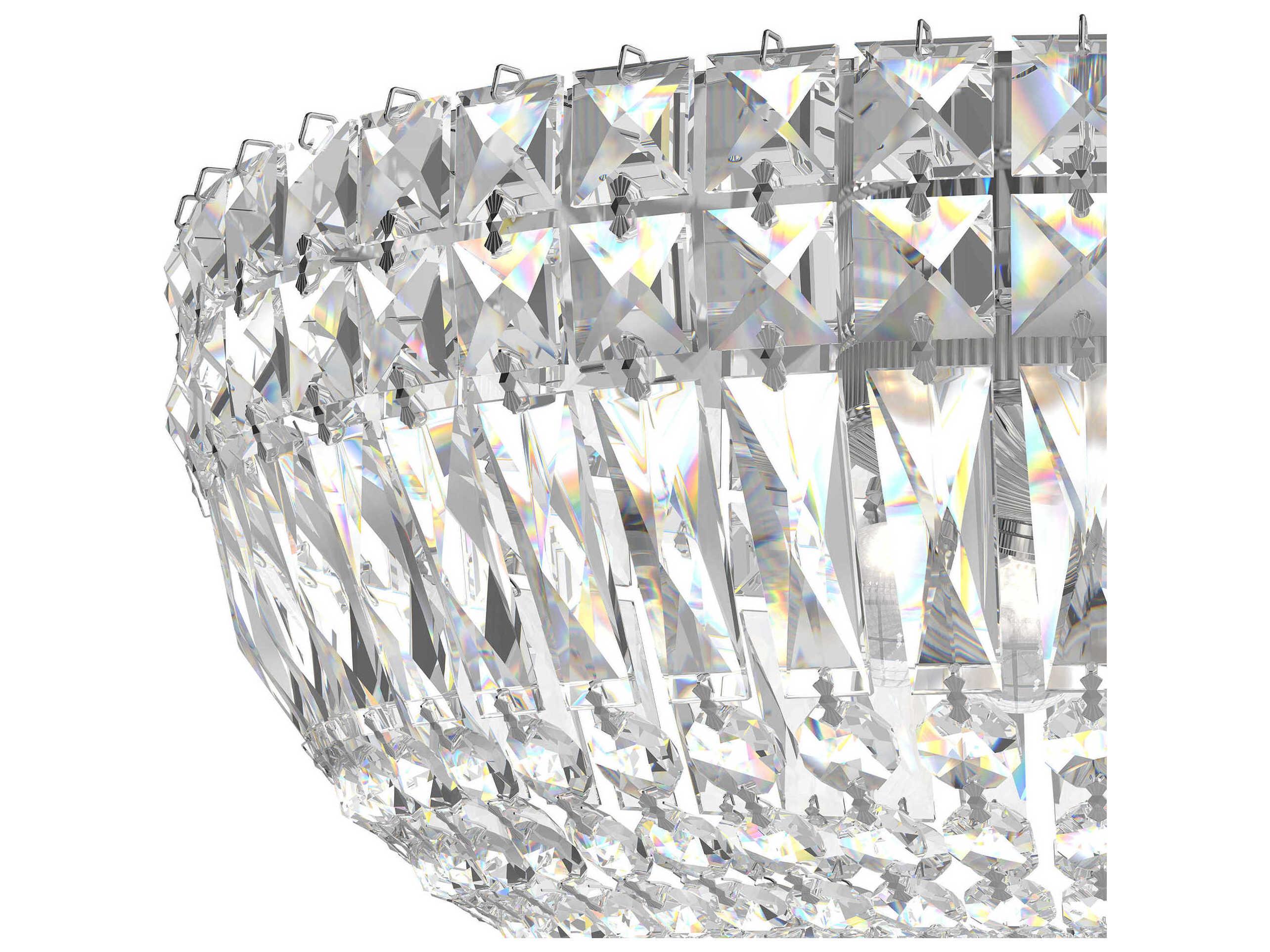 Schonbek Petit Crystal Deluxe 5-Light Gold Bowl Flush Mount