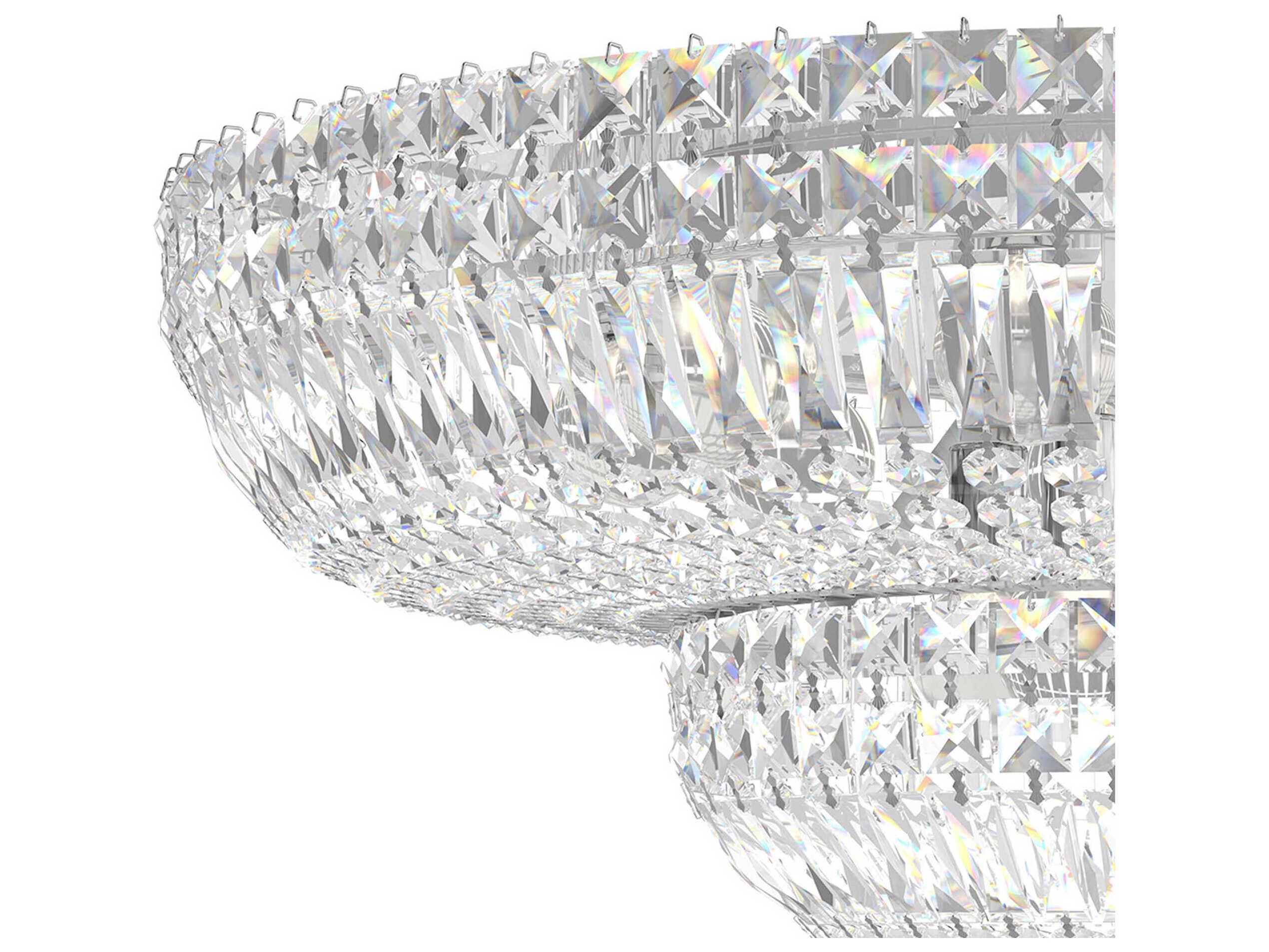 Schonbek Petit Crystal Deluxe 13-Light Gold Bowl Flush Mount
