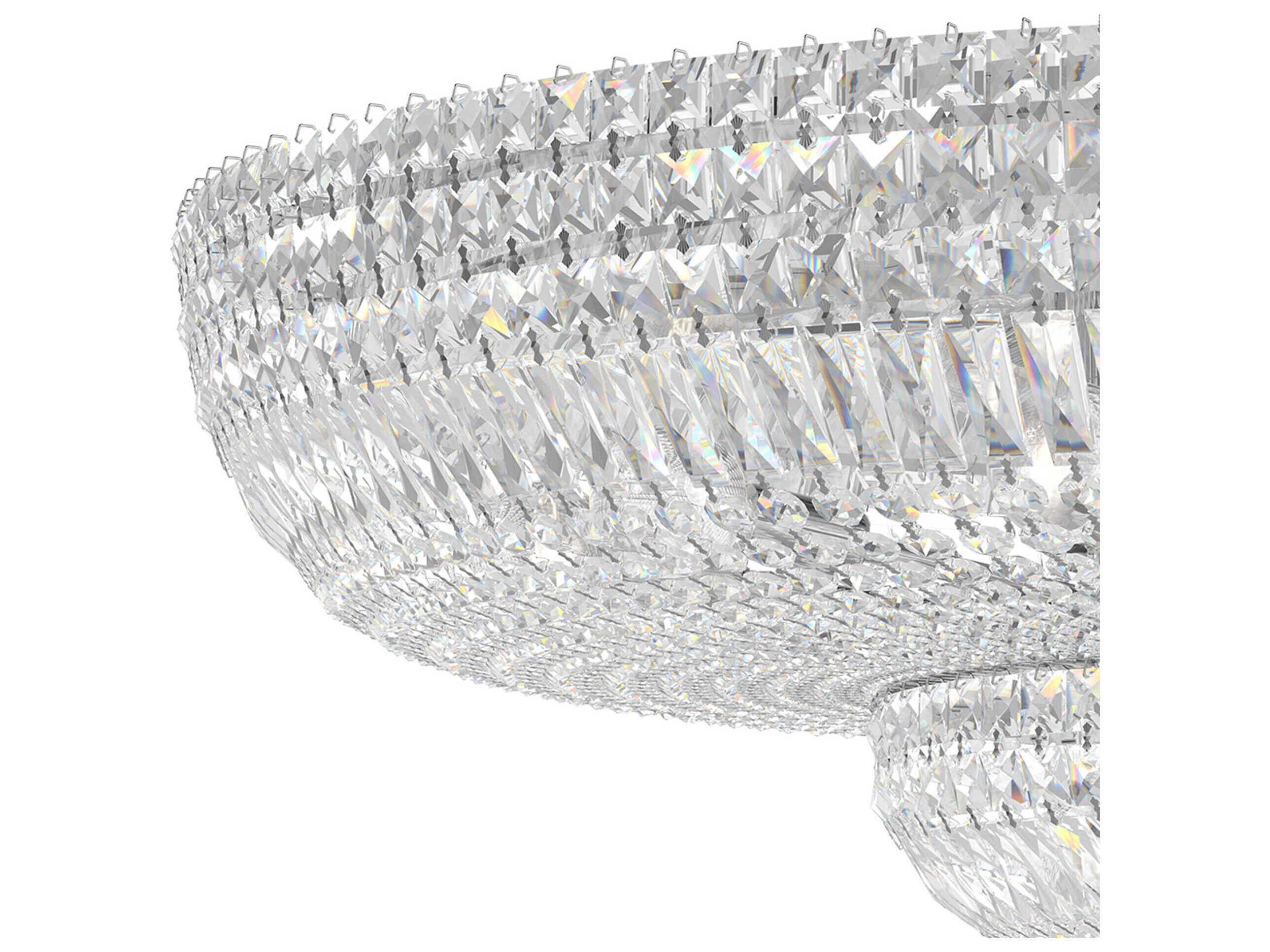 Schonbek Petit Crystal Deluxe 27-Light Gold Bowl Tiered Flush Mount