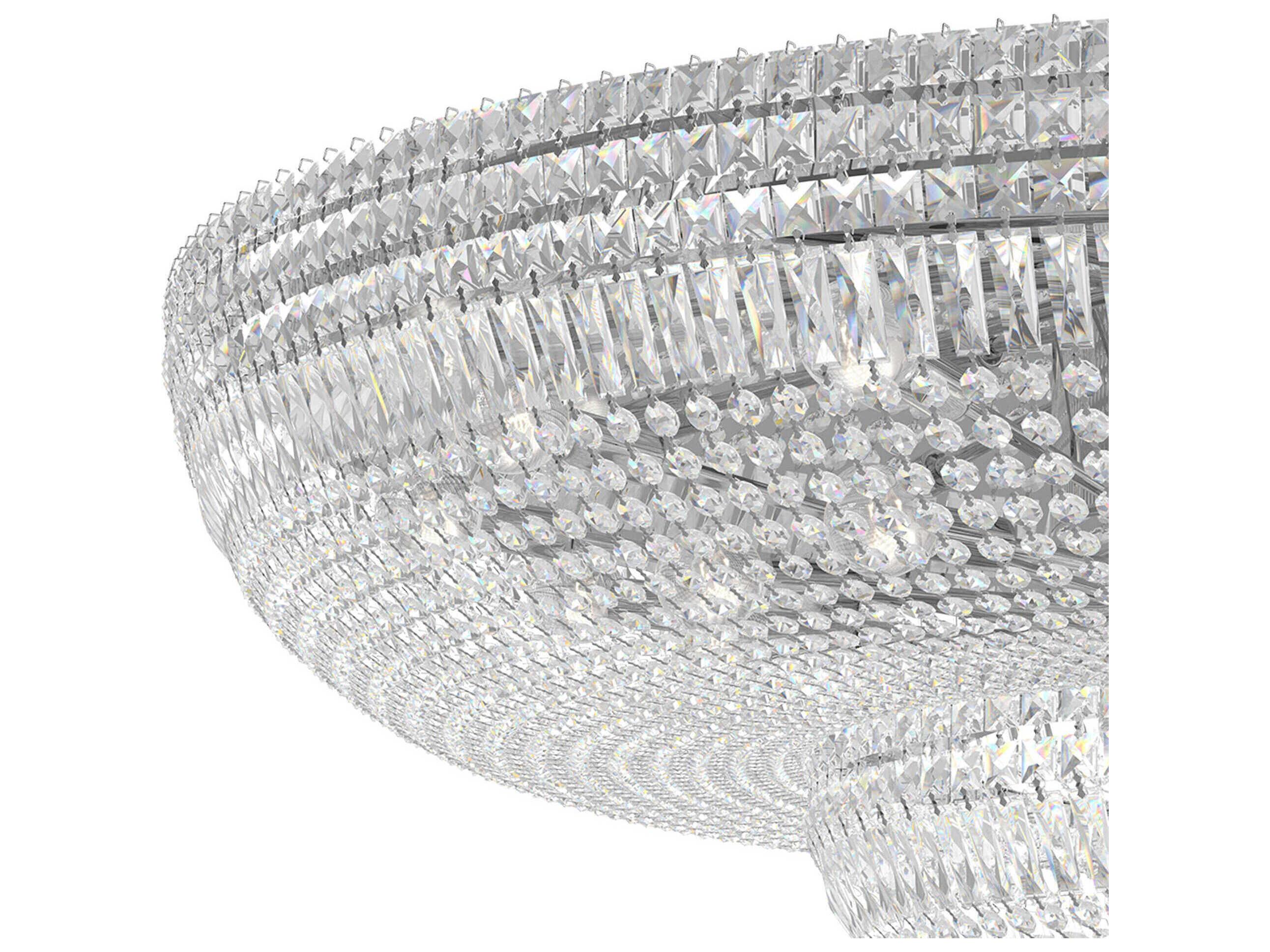 Schonbek Petit Crystal Deluxe 36-Light Gold Bowl Tiered Flush Mount