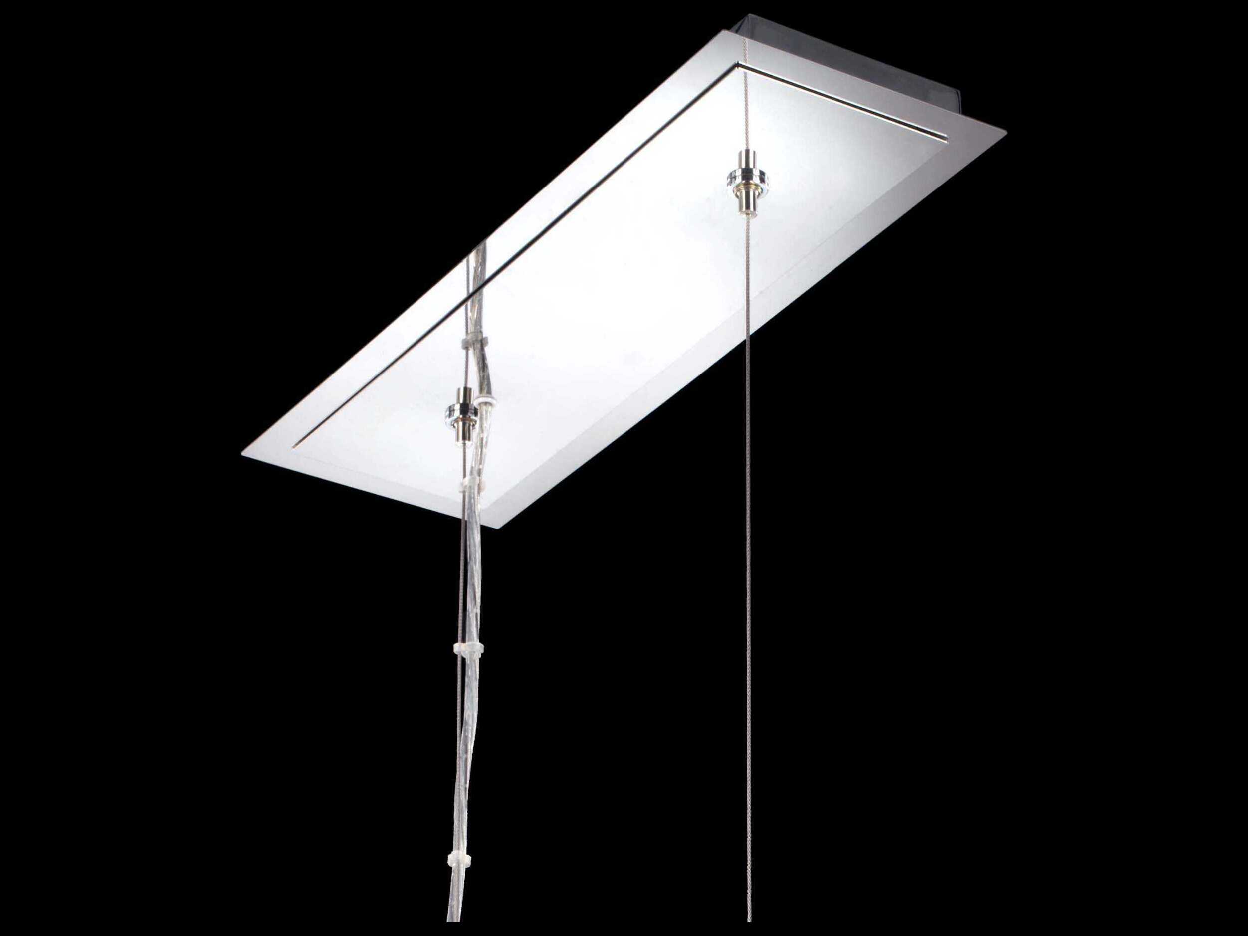 Schonbek Plaza 16-Light6-Light Stainless Steel Crystal Island Pendant