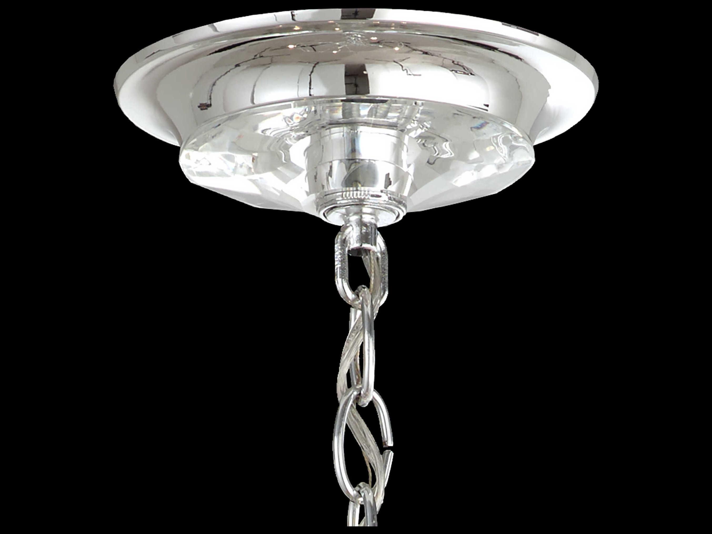 Schonbek Esmery 4-Light Silver Crystal Candelabra Chandelier