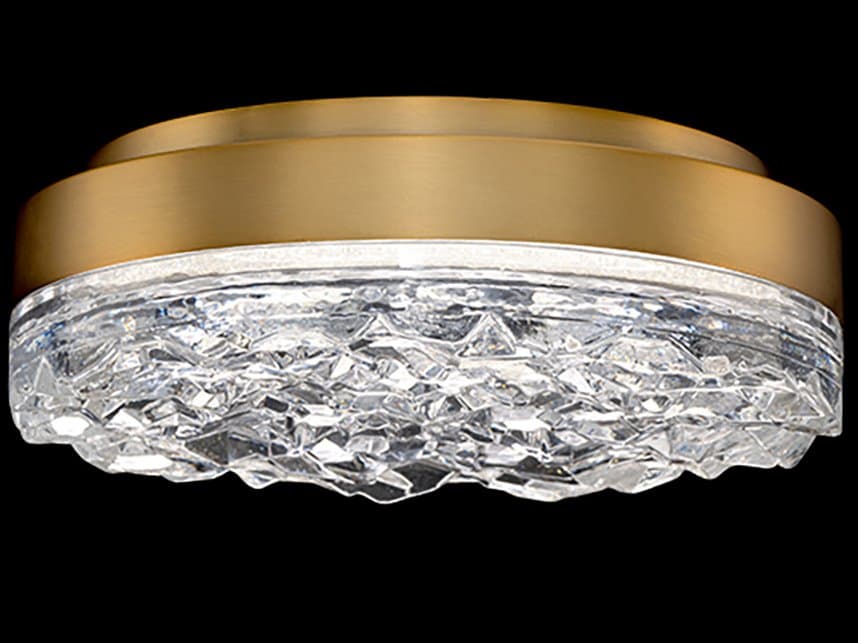 Schonbek Bramble 1-Light Aged Brass Flush Mount