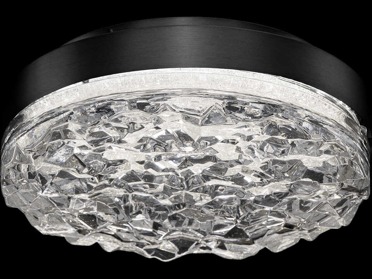 Schonbek Bramble 1-Light Black Round Flush Mount