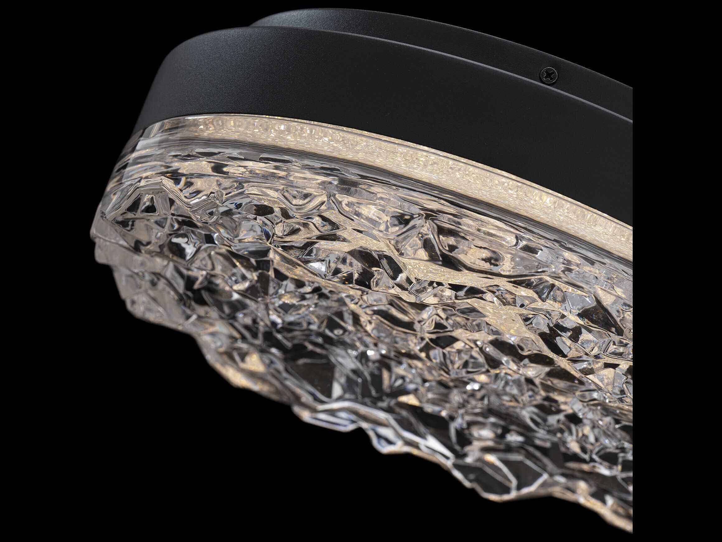 Schonbek Bramble 1-Light Black Round Flush Mount