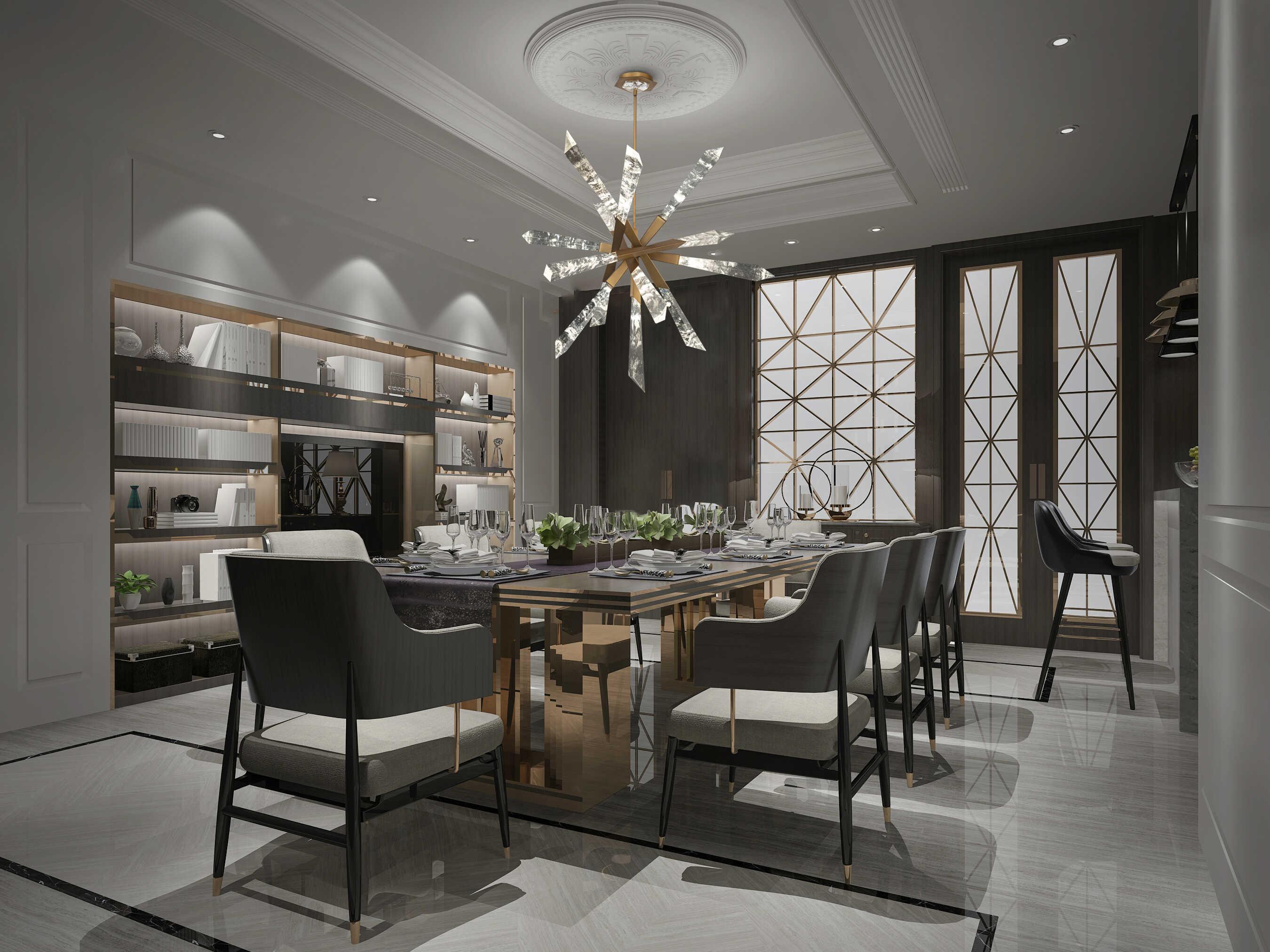 Schonbek Solitude 13-Light Aged Brass Linear Sputnik Pendant