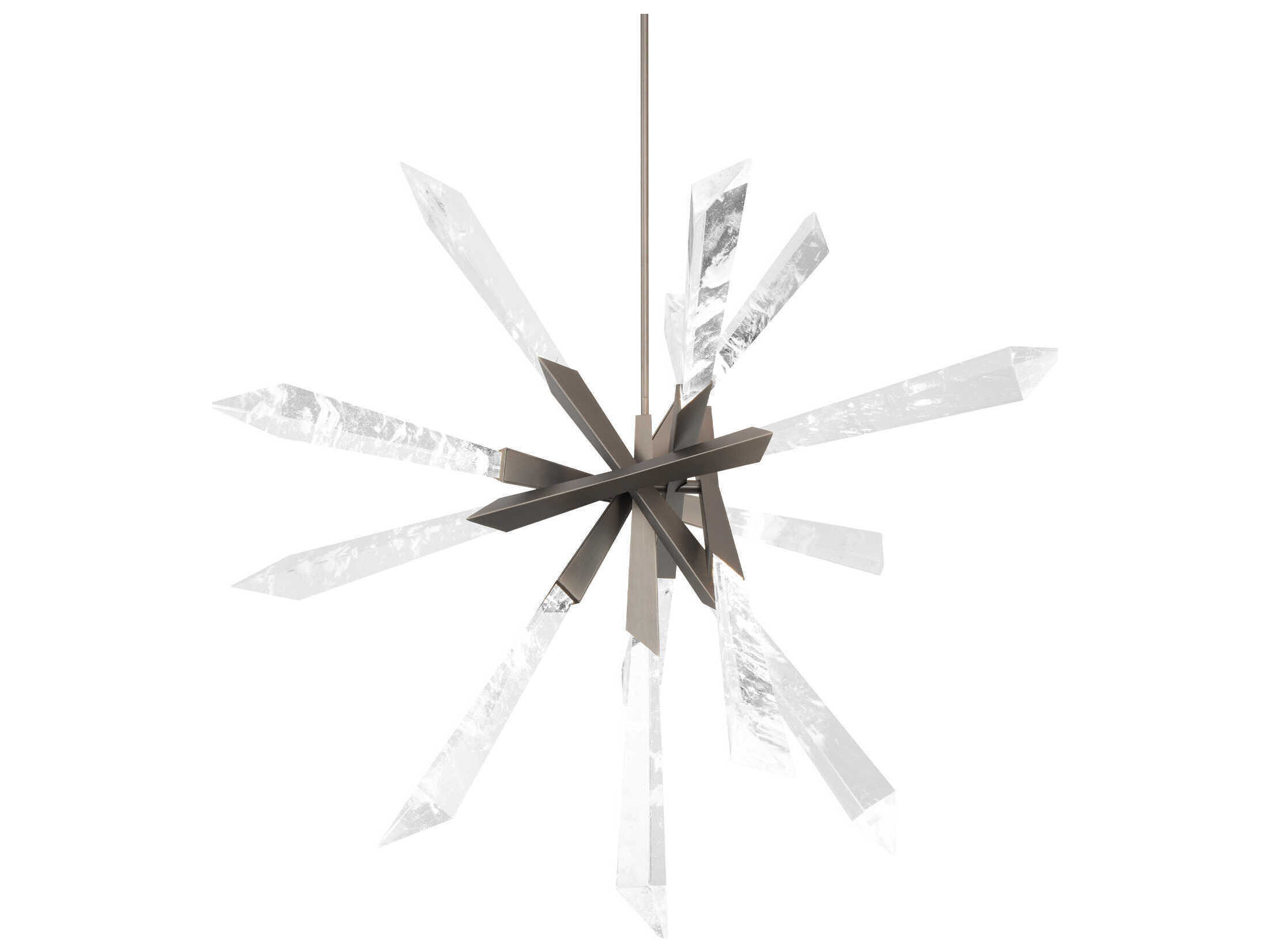 Schonbek Solitude 13-Light Antique Nickel Linear Sputnik Pendant