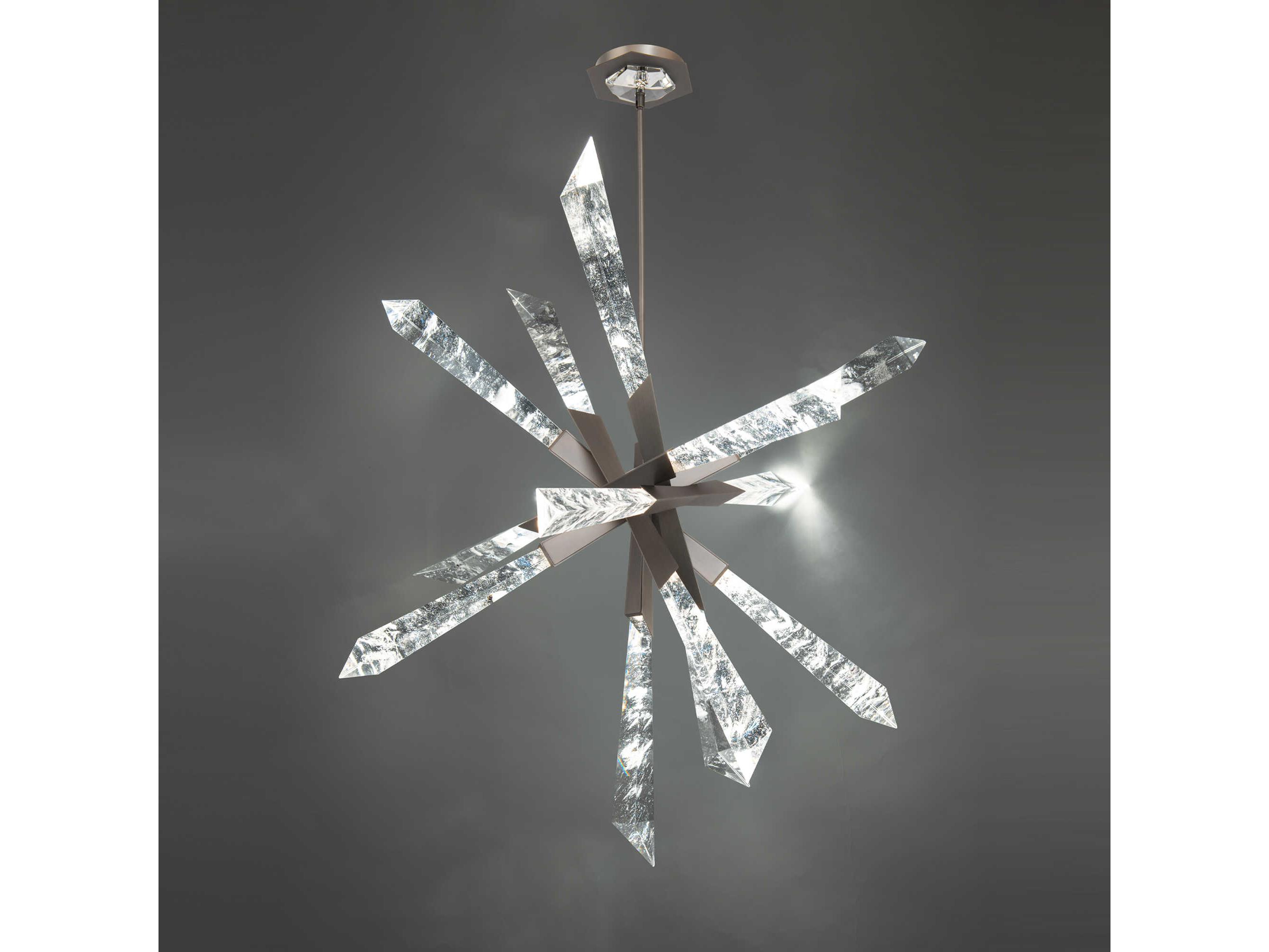 Schonbek Solitude 13-Light Antique Nickel Linear Sputnik Pendant