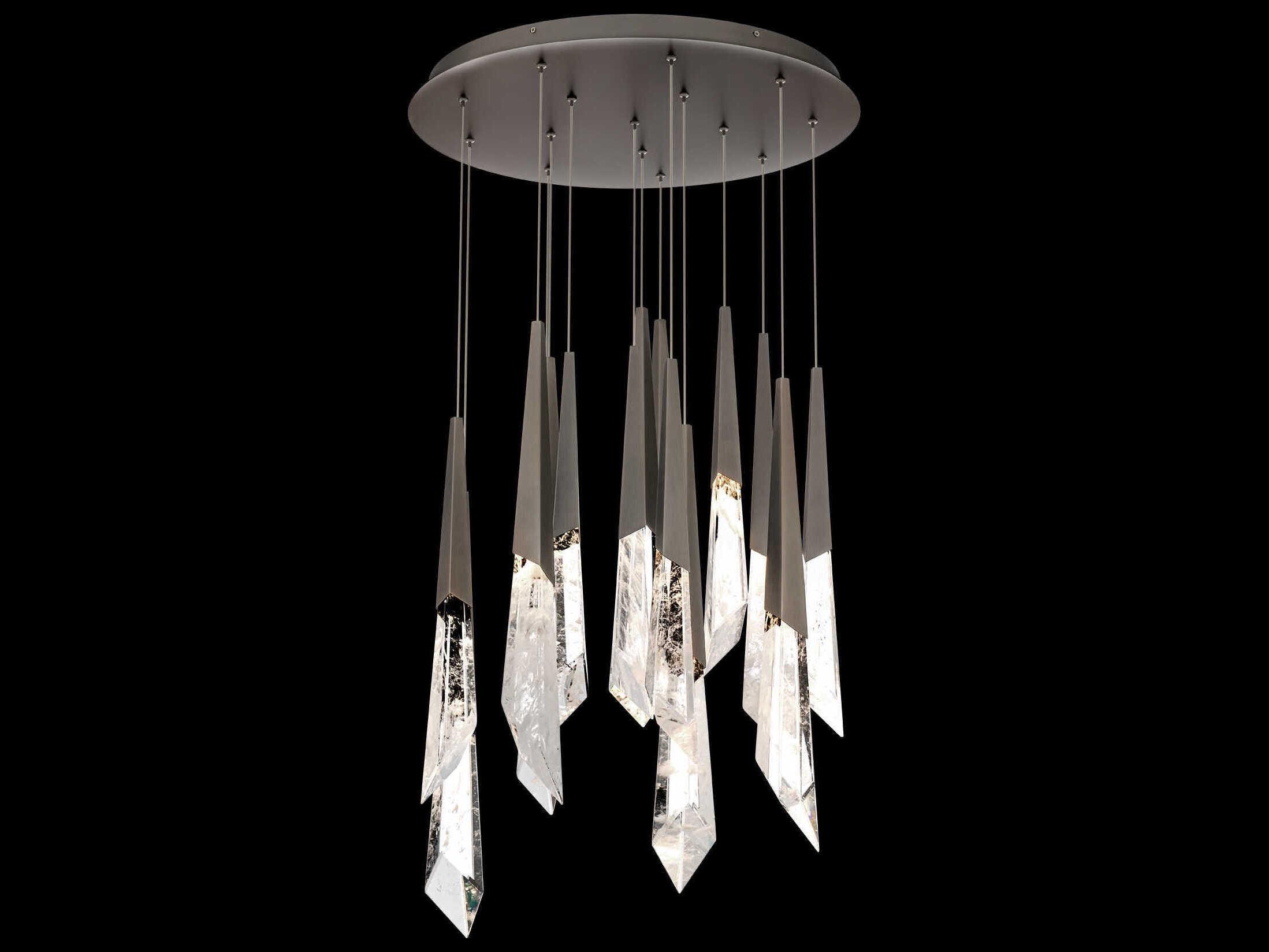 Schonbek Solitude 15-Light Antique Nickel Linear Pendant