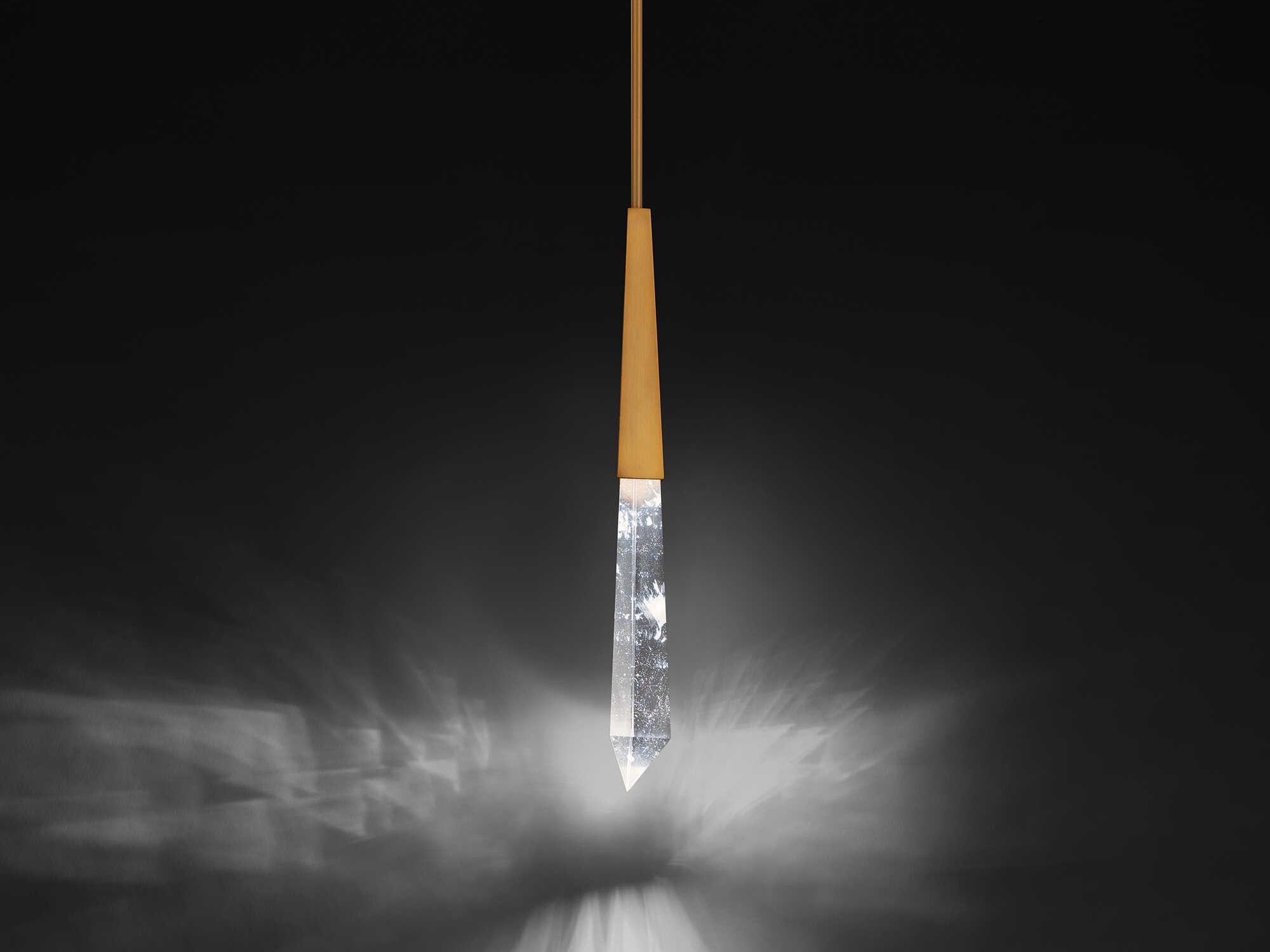 Schonbek Solitude 1-Light Aged Brass Linear Mini Pendant