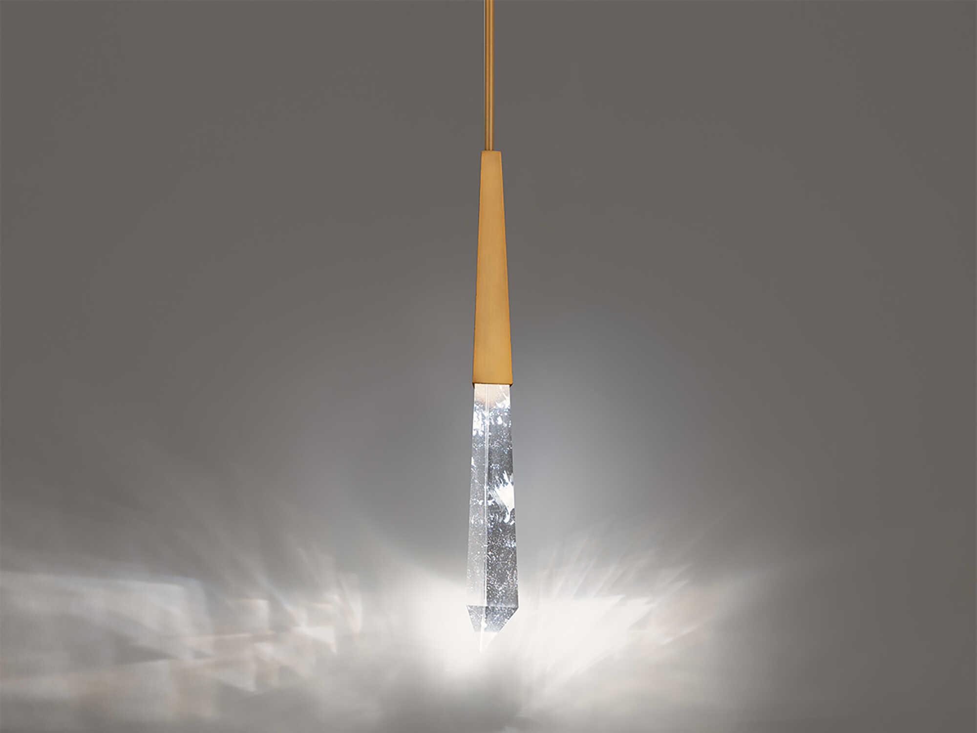 Schonbek Solitude 1-Light Aged Brass Linear Mini Pendant