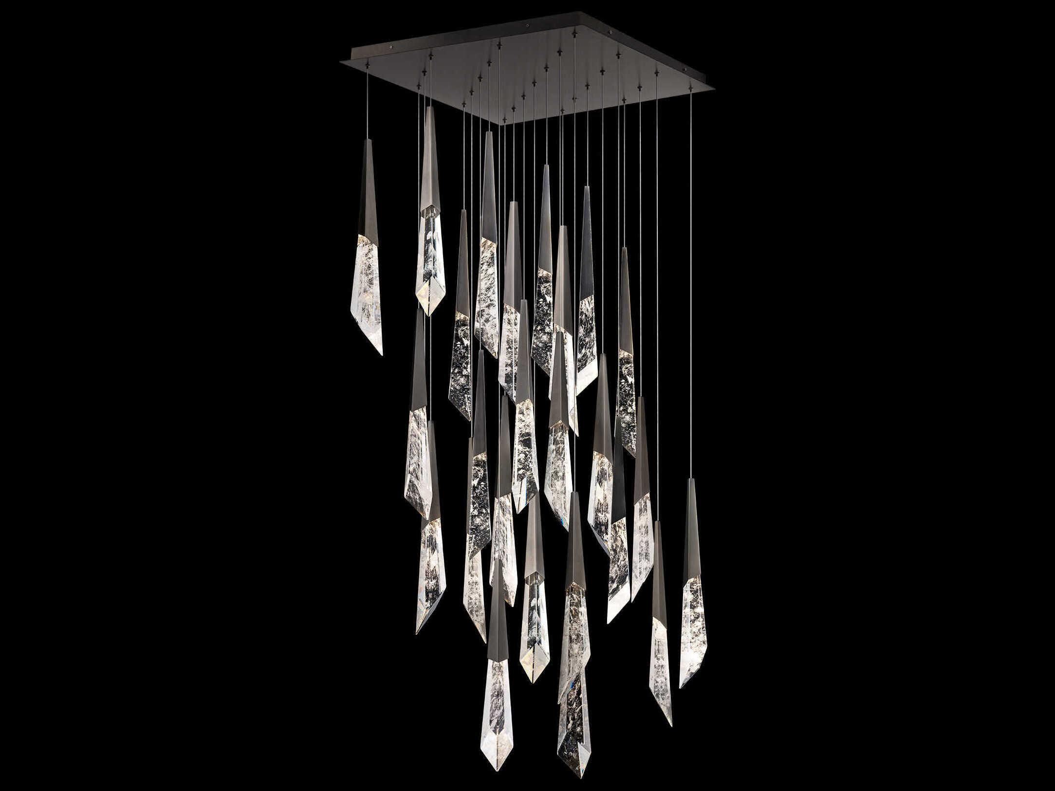 Schonbek Solitude 25-Light Antique Nickel Linear Pendant