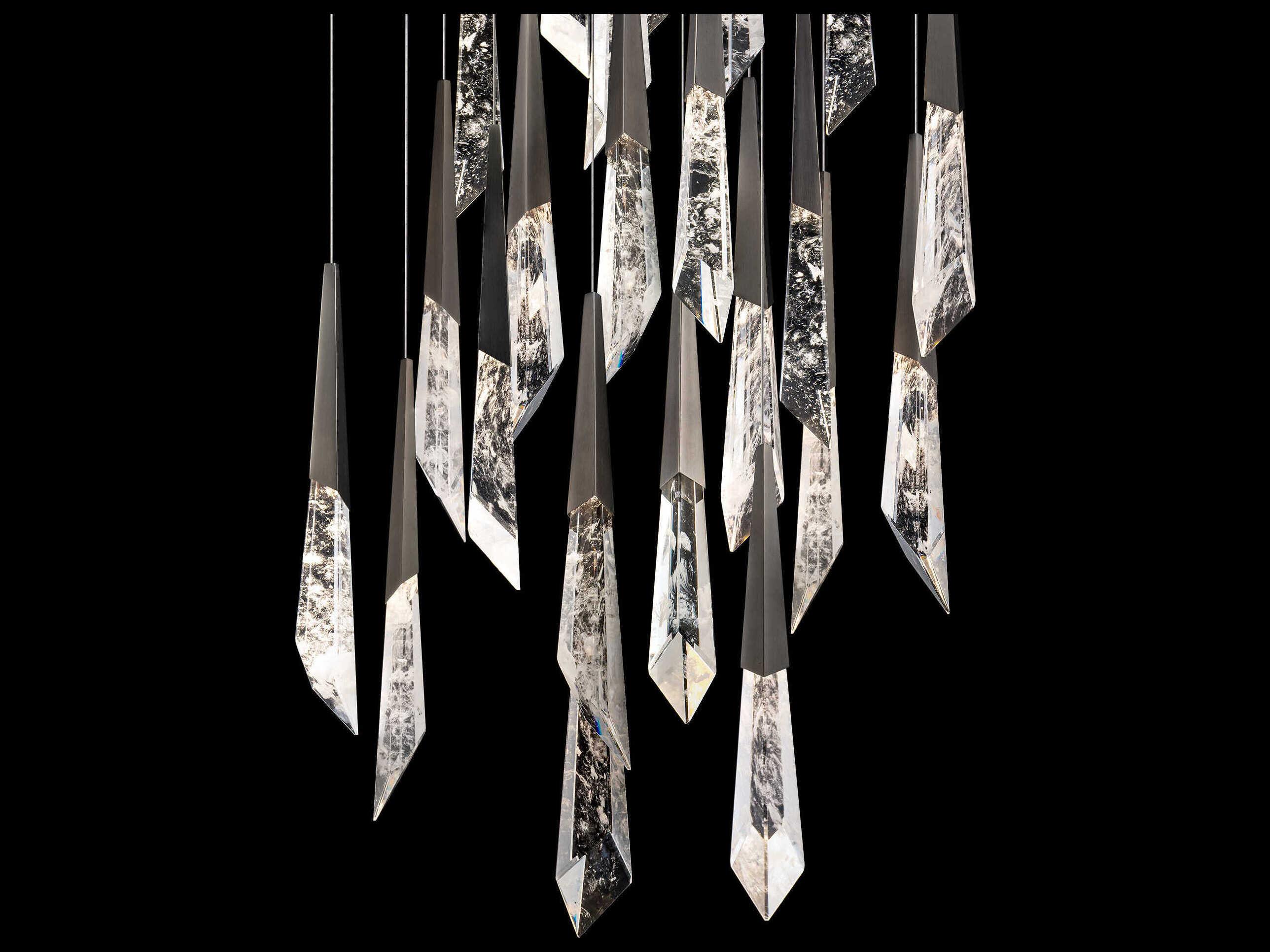 Schonbek Solitude 25-Light Antique Nickel Linear Pendant