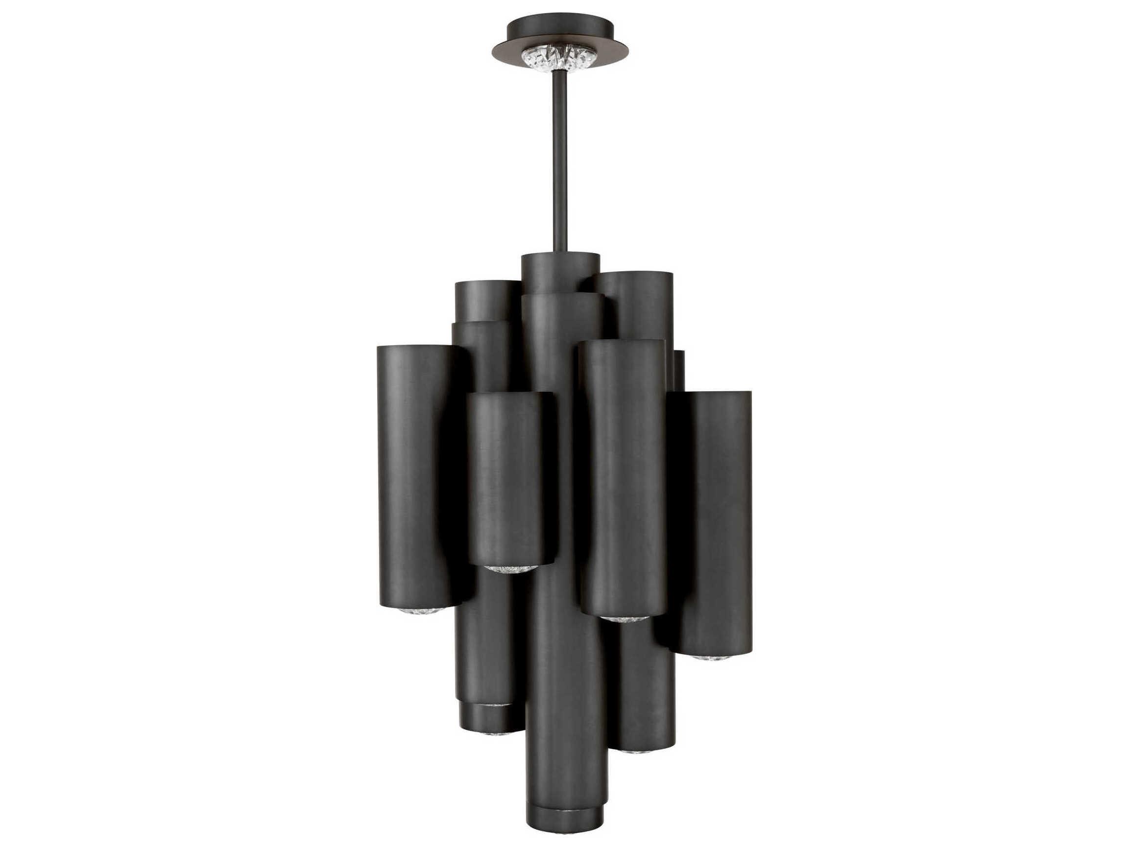 Schonbek Tamara Black Cylinder Pendant