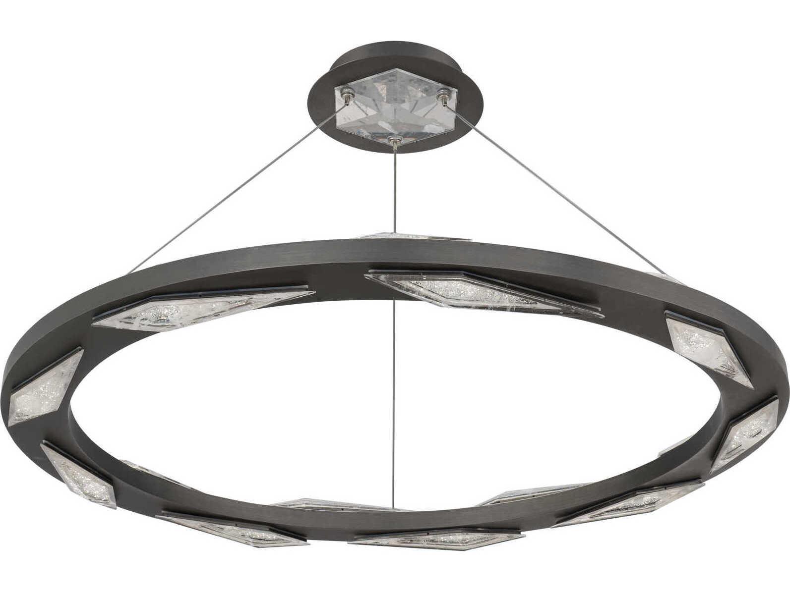 Schonbek Bauble Antique Nickel Round Pendant